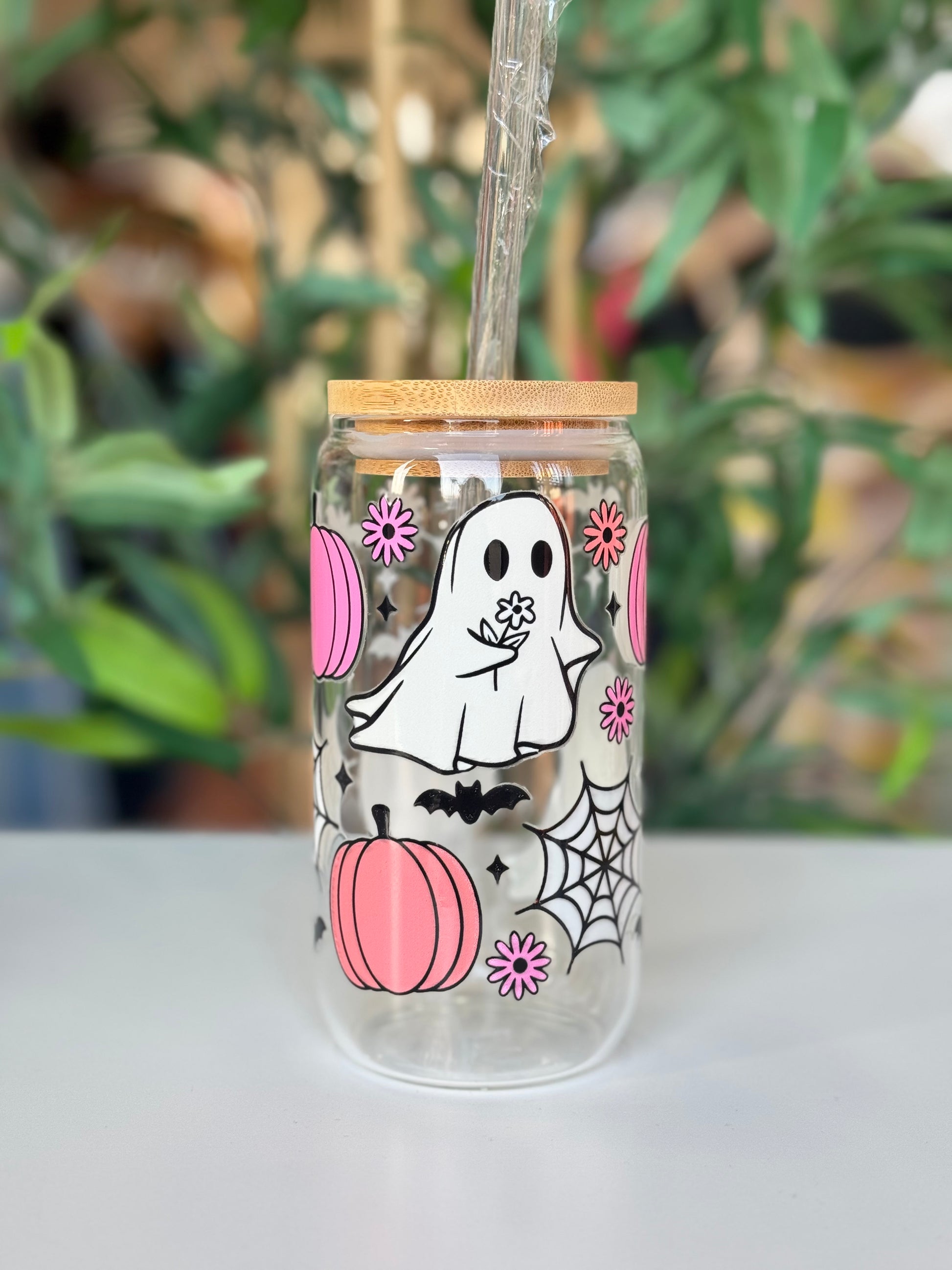 Glass Tumblr Cup - Halloween Edition