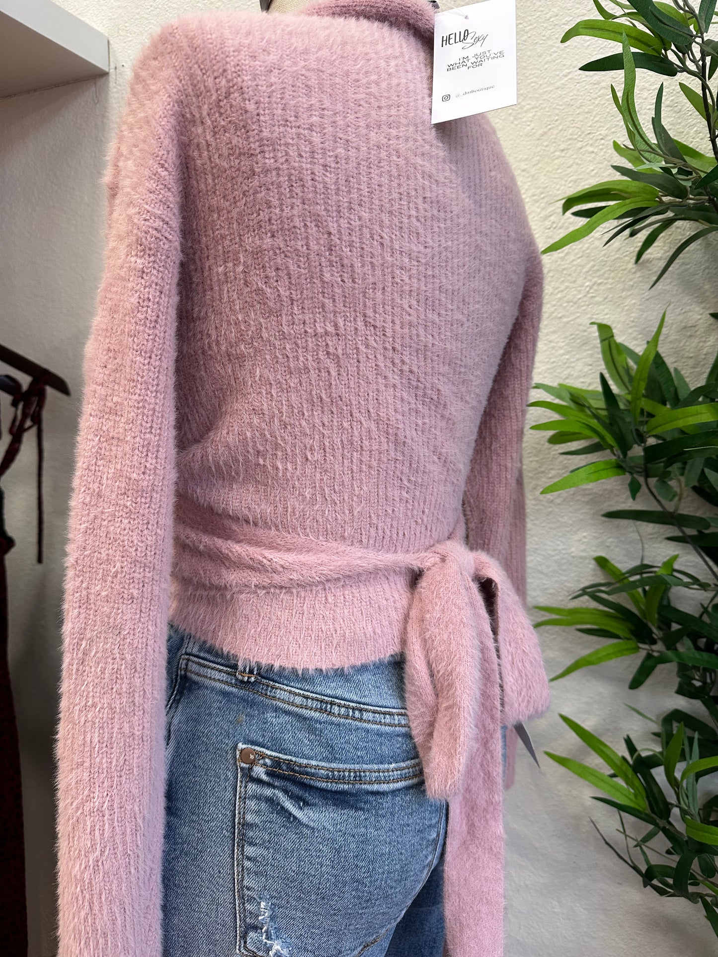 Rosy Wrap Top