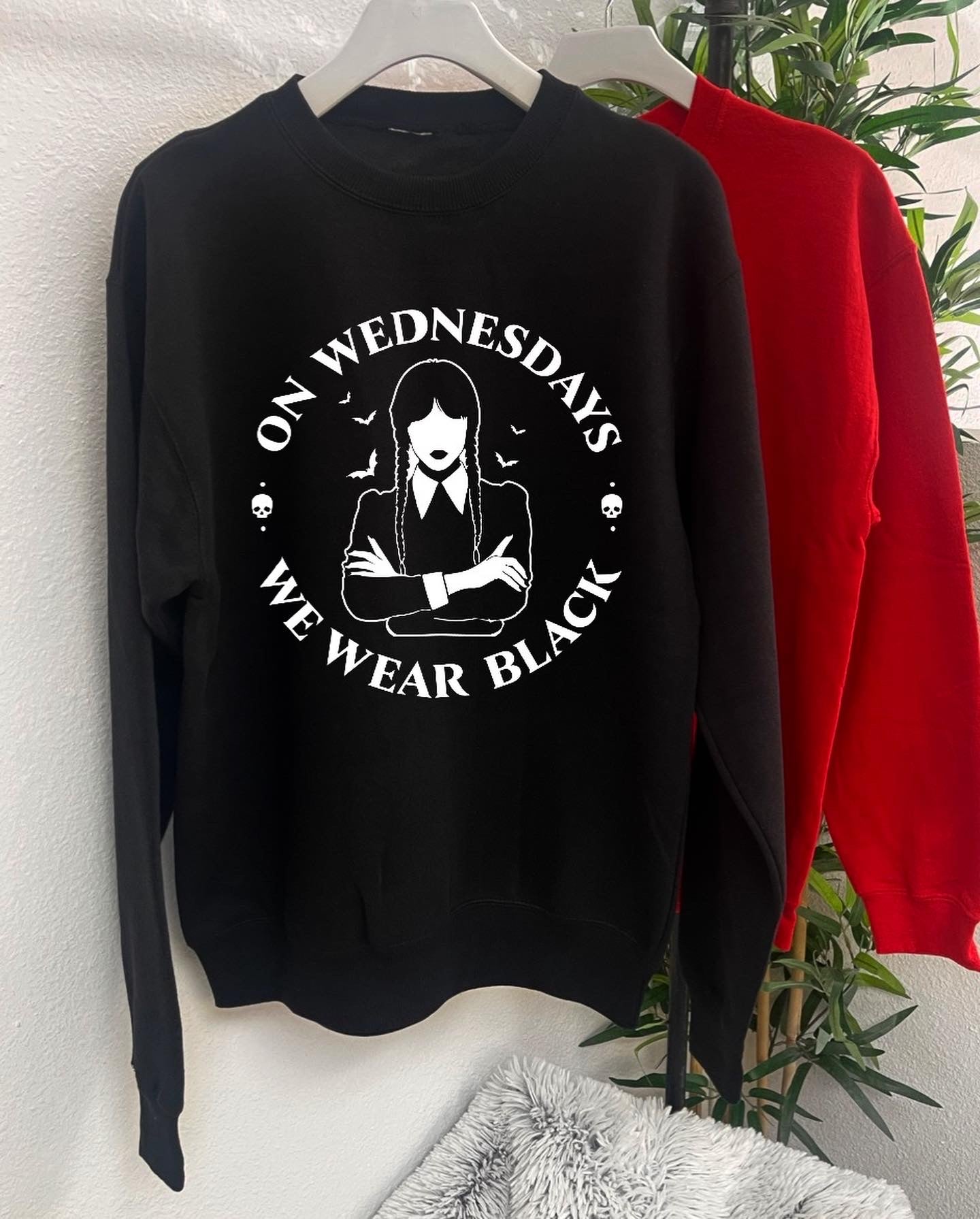 Wear black crewneck