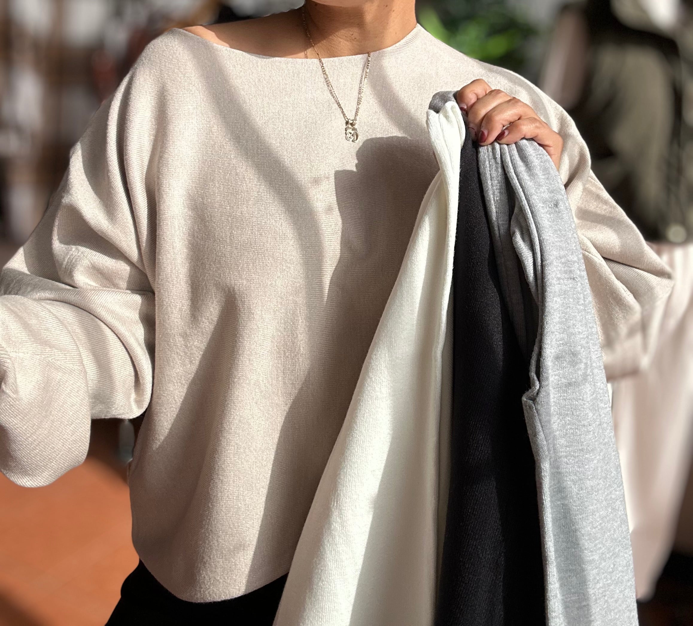 My fav off the shoulder sweater shirt