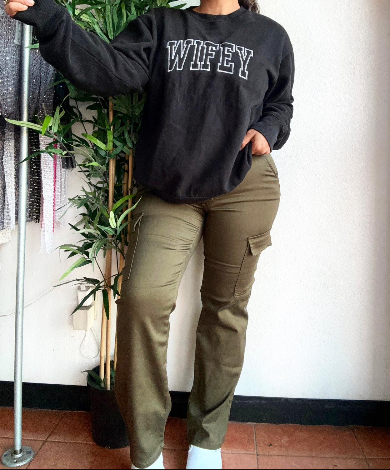Curvy Cargo Pants (olive)