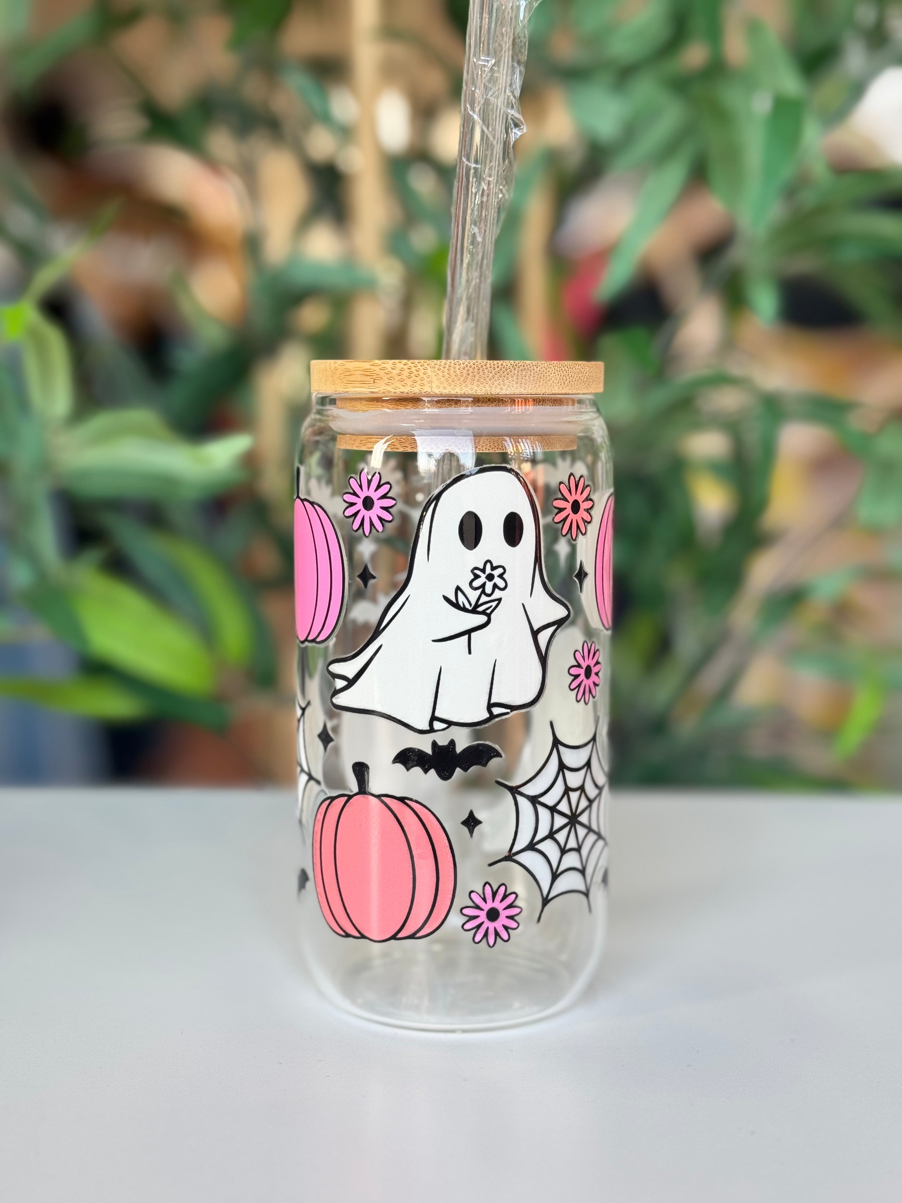 Glass Tumblr Cup - Halloween Edition