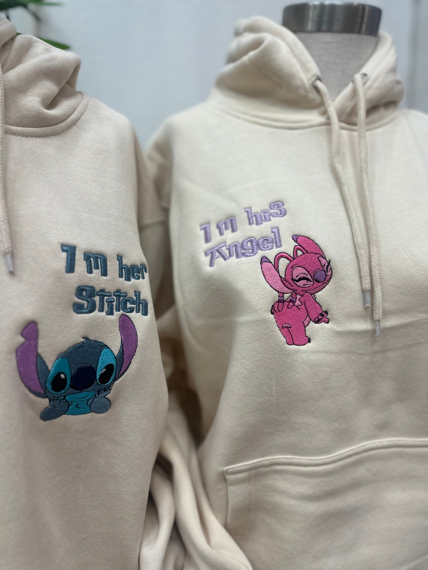 Blue and Pink love hoodie