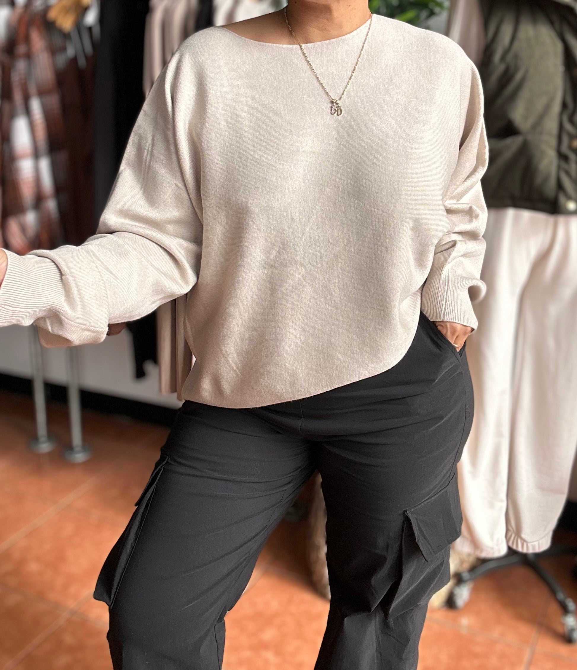 My fav off the shoulder sweater shirt