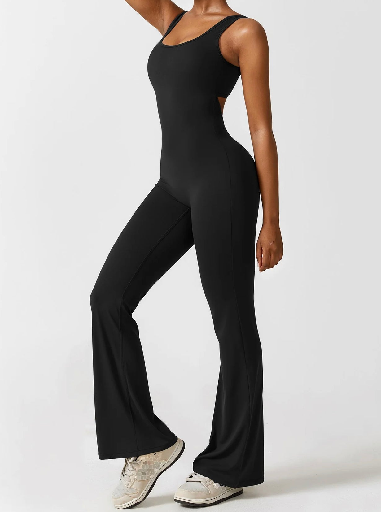 Sexy back flared jumpsuit