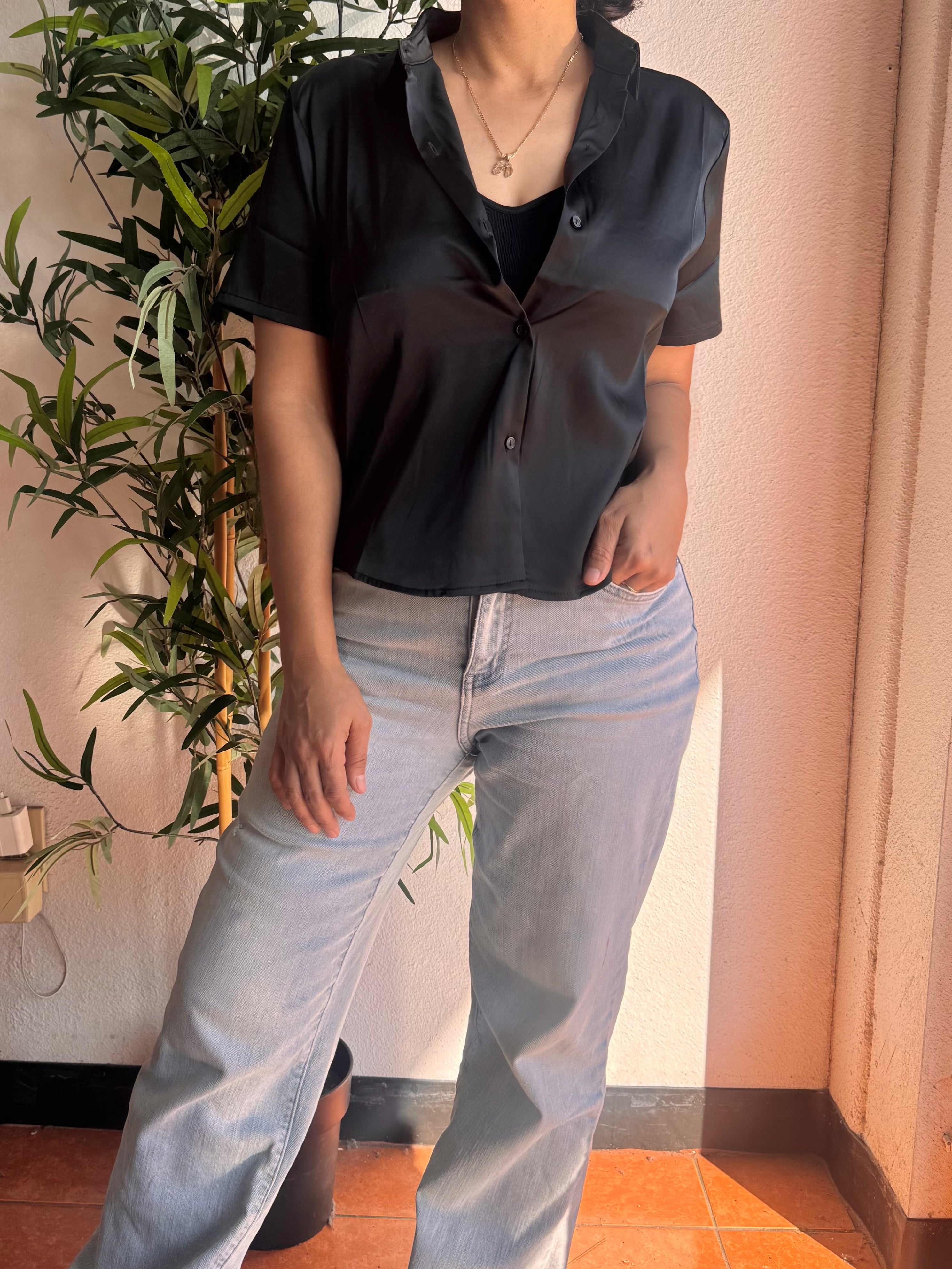 Silk Button Up