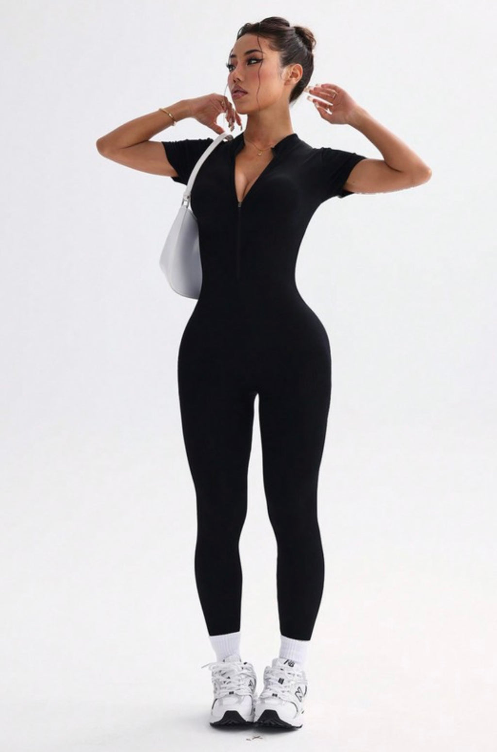 Compressed and snatched jumpsuit