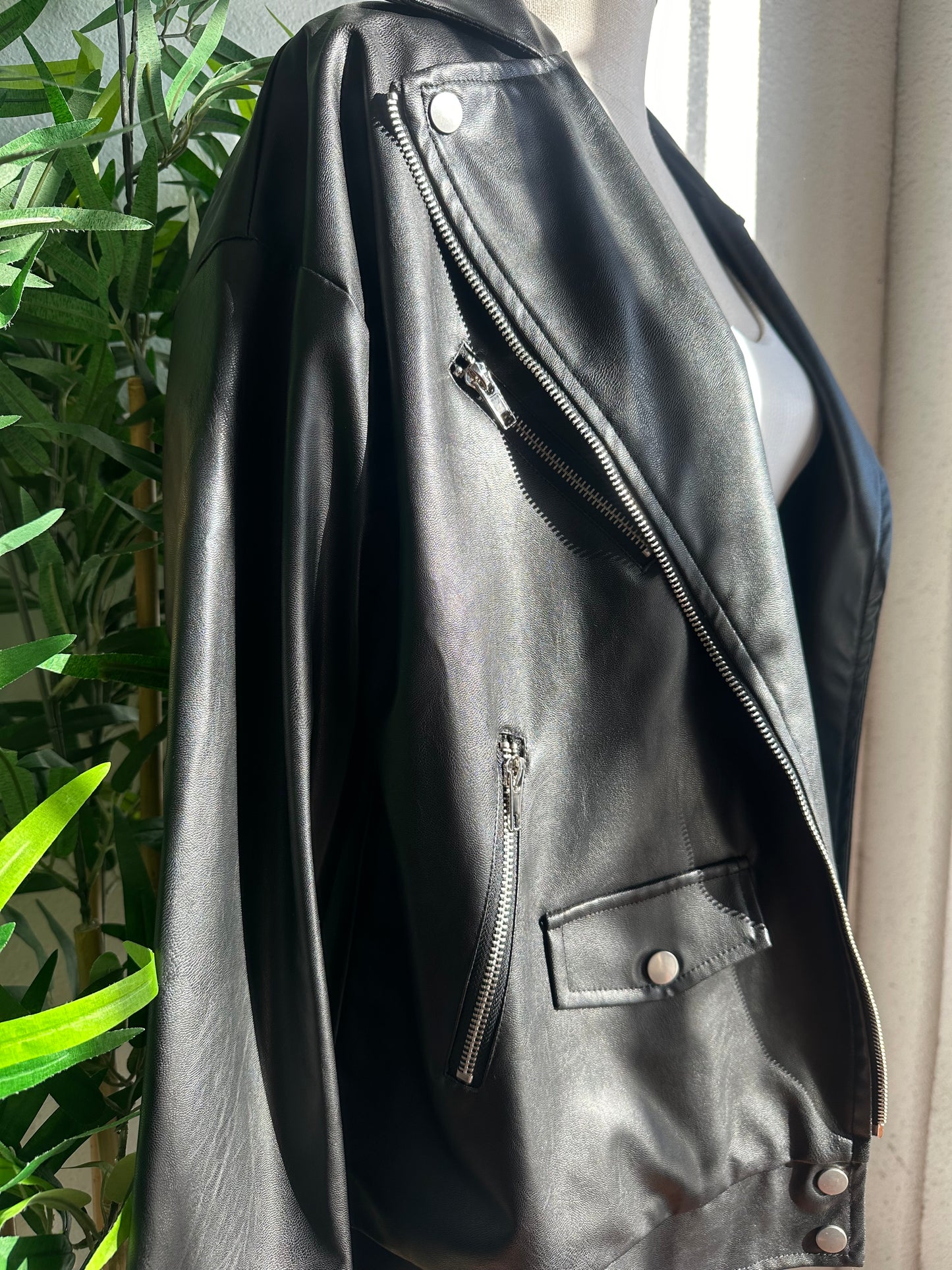 All seasons pleather jacket