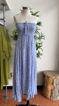 Halter maxi dress (blue)