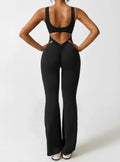Sexy back flared jumpsuit