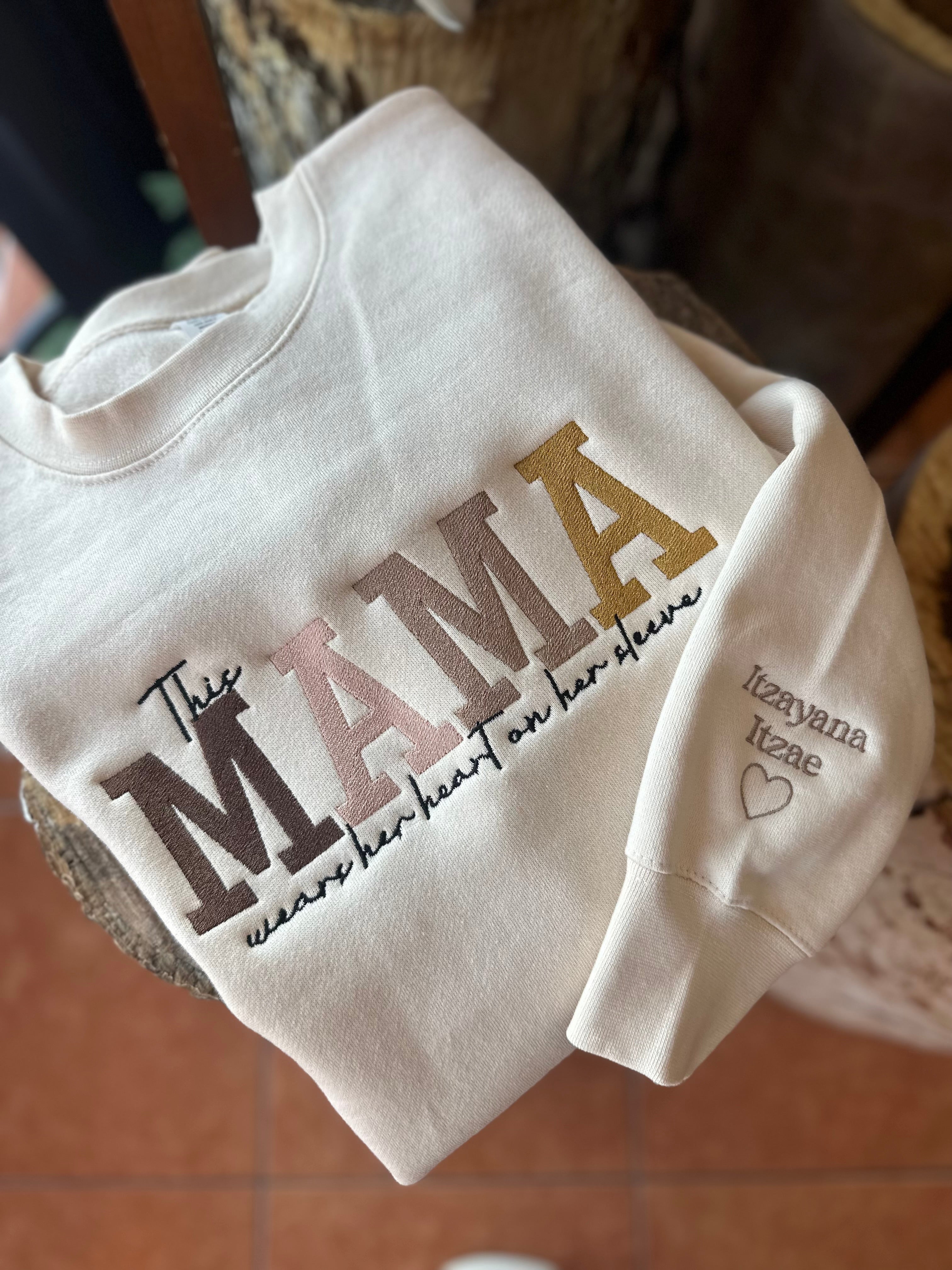 This mama wears her heart