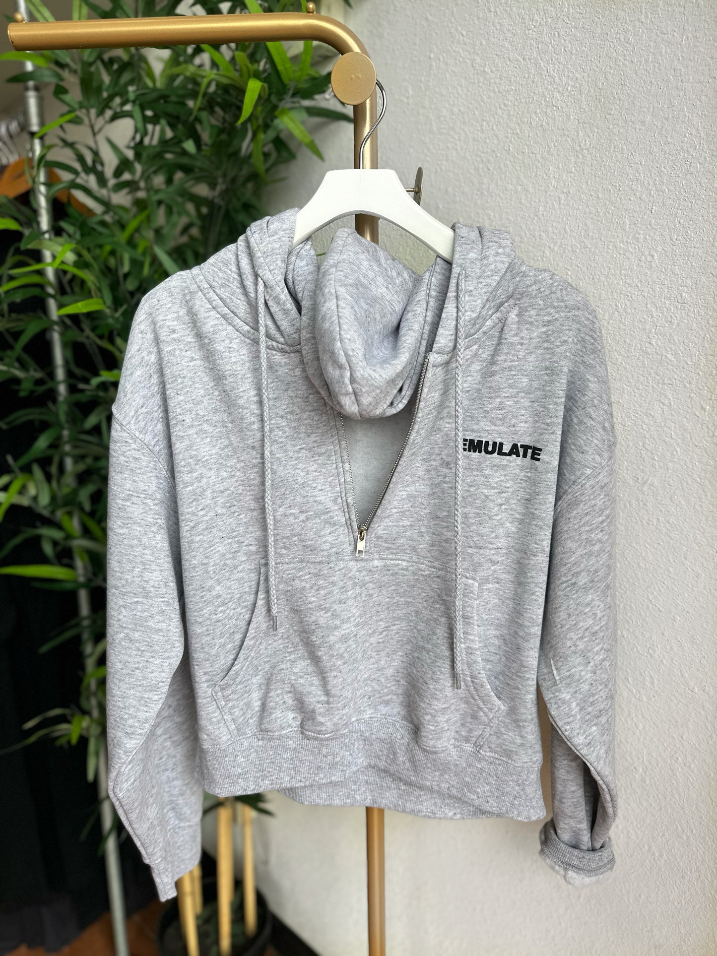 Out and about hoodie (H. grey)