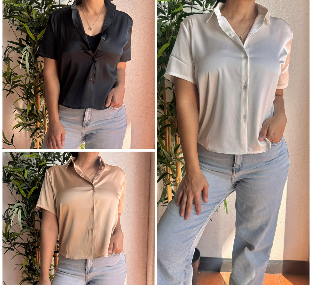 Silk Button Up