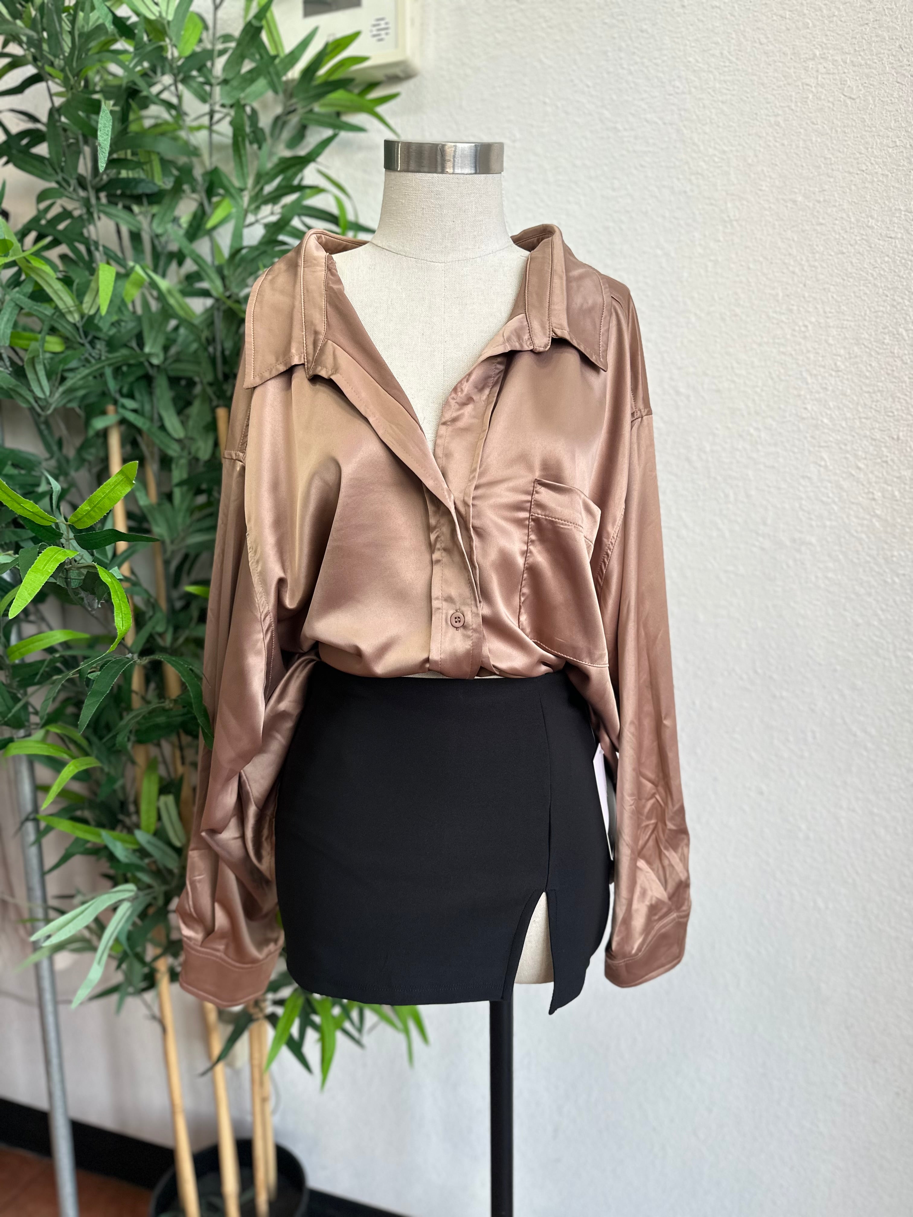 Boss girl silk shirt