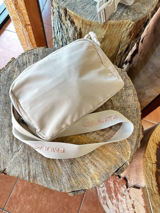 Out and about belt bag cream