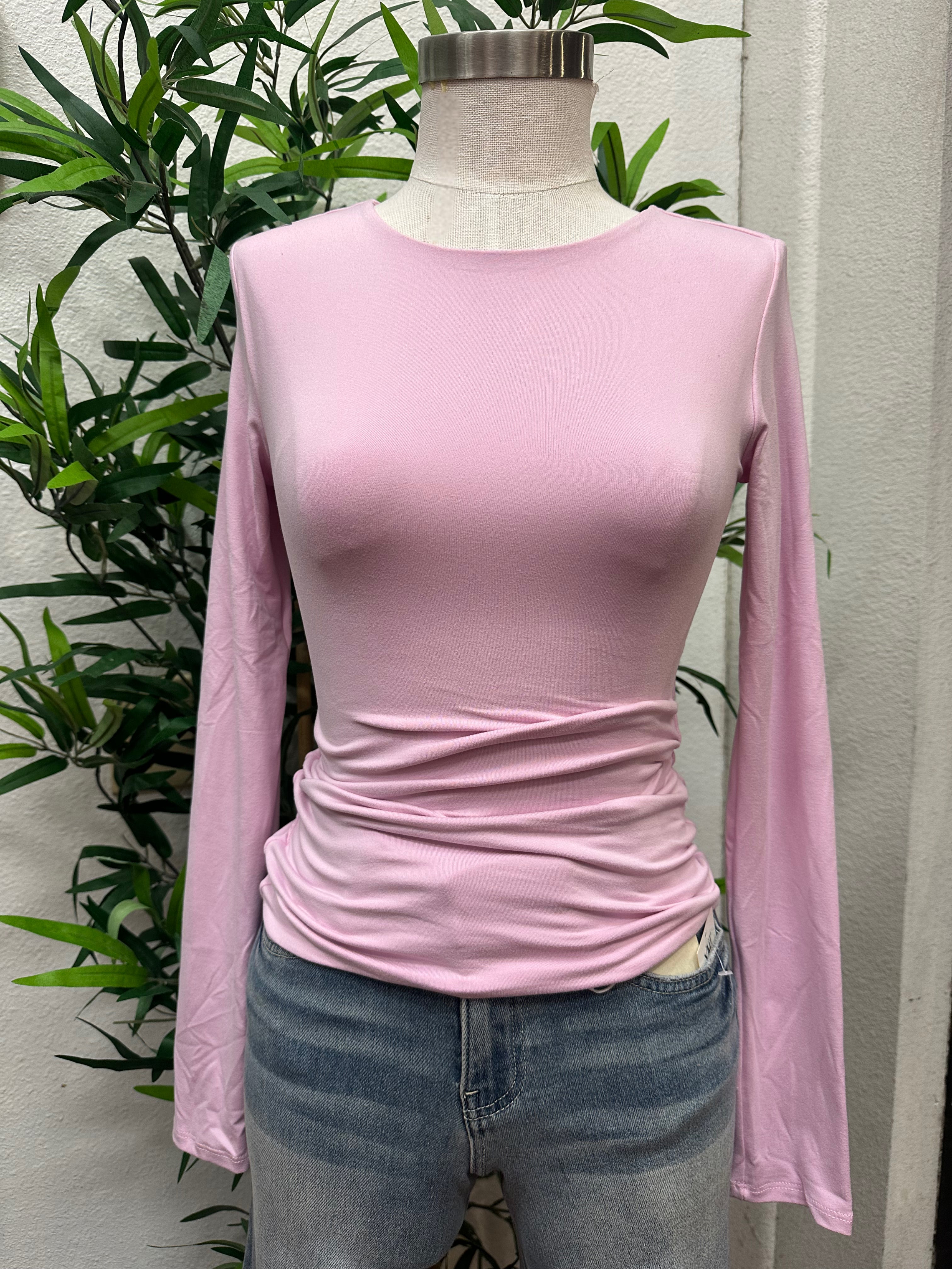 Love double layered top pink