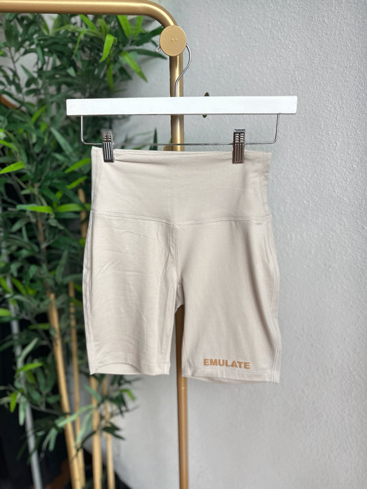 Out and about biker shorts (cream)