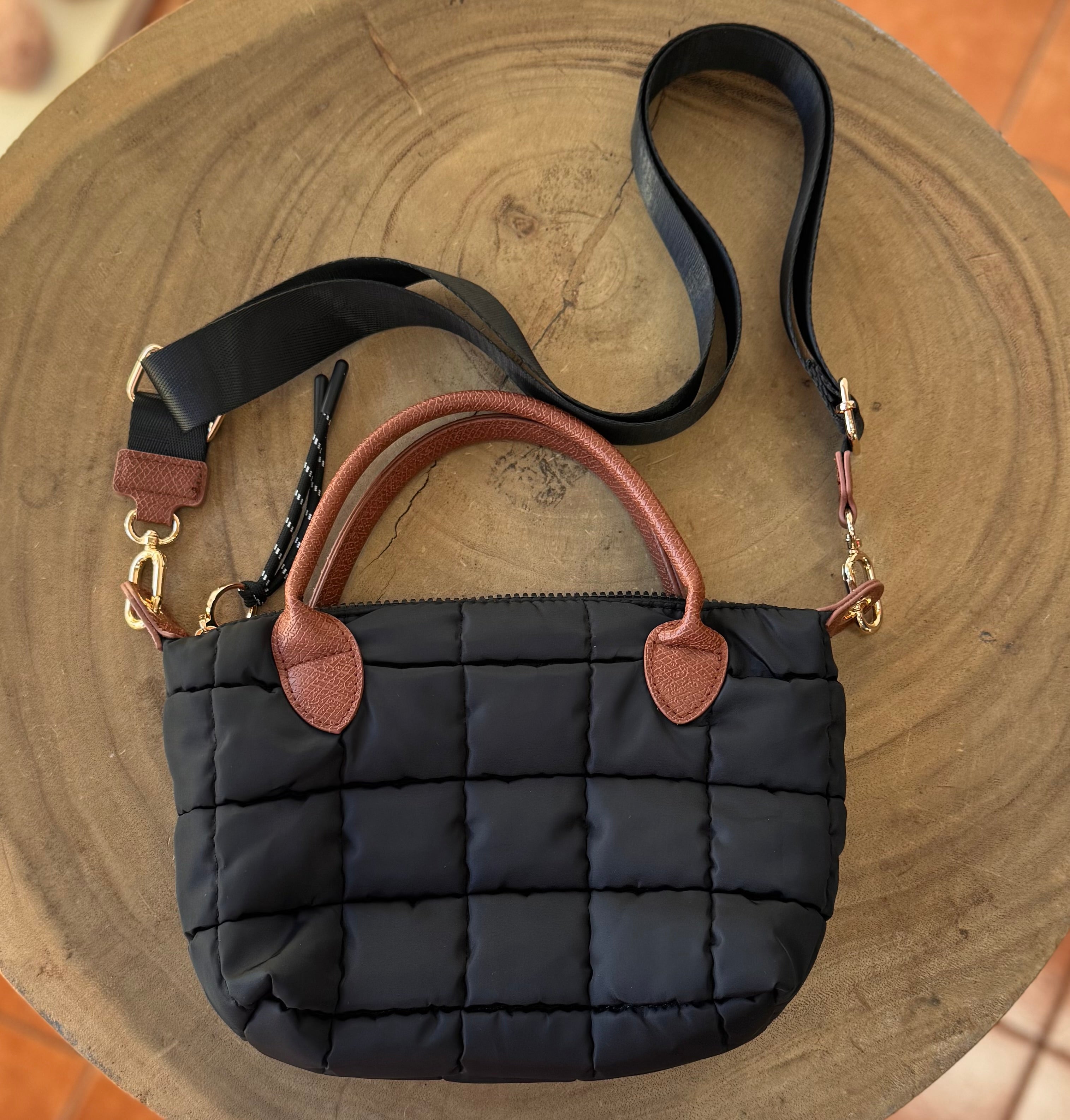 Black Puffer Crossbody