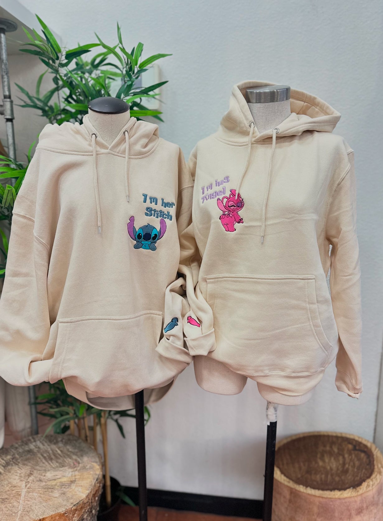 Blue and Pink love hoodie