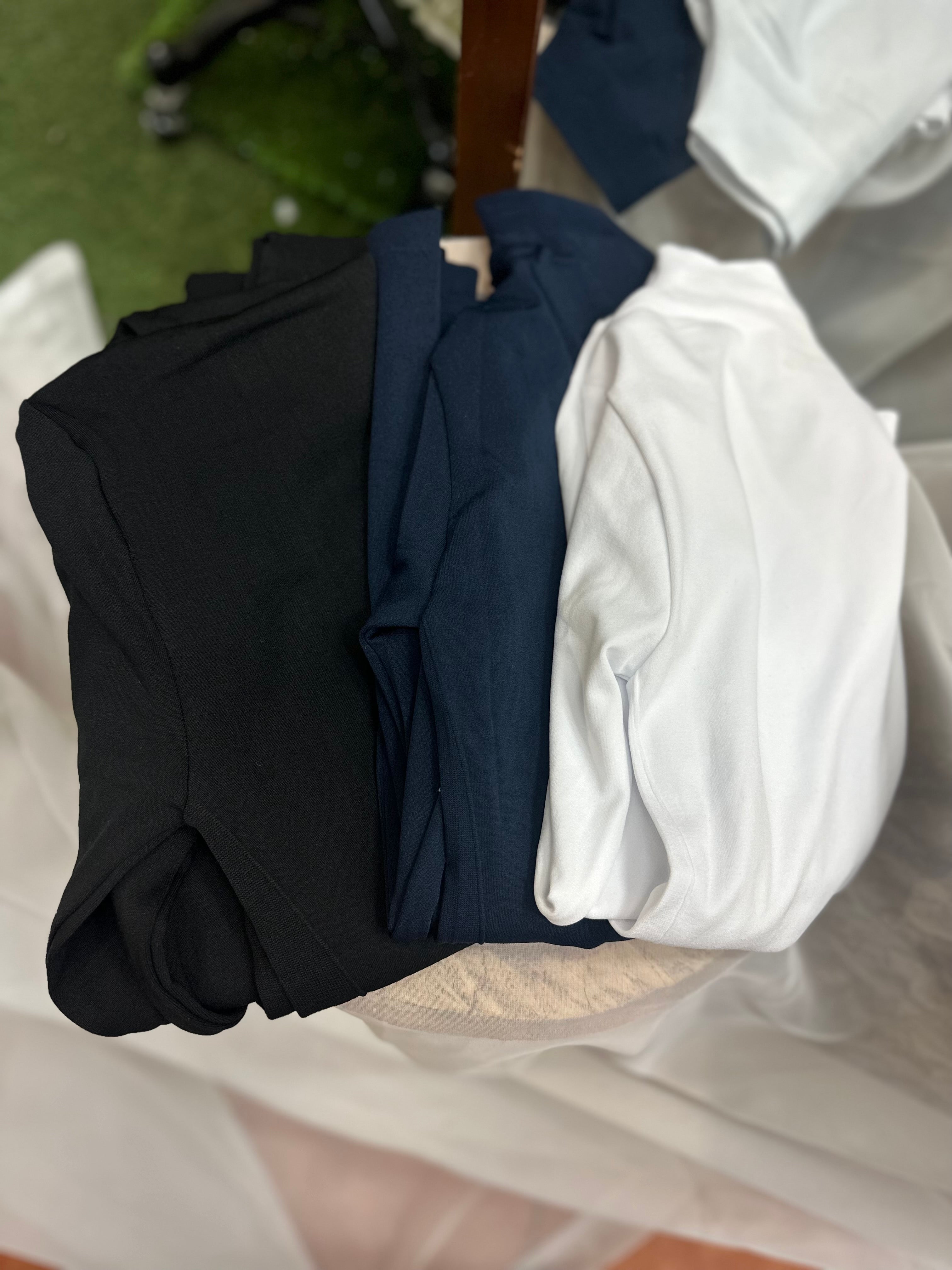 Pack of 3 Abby Mock necks