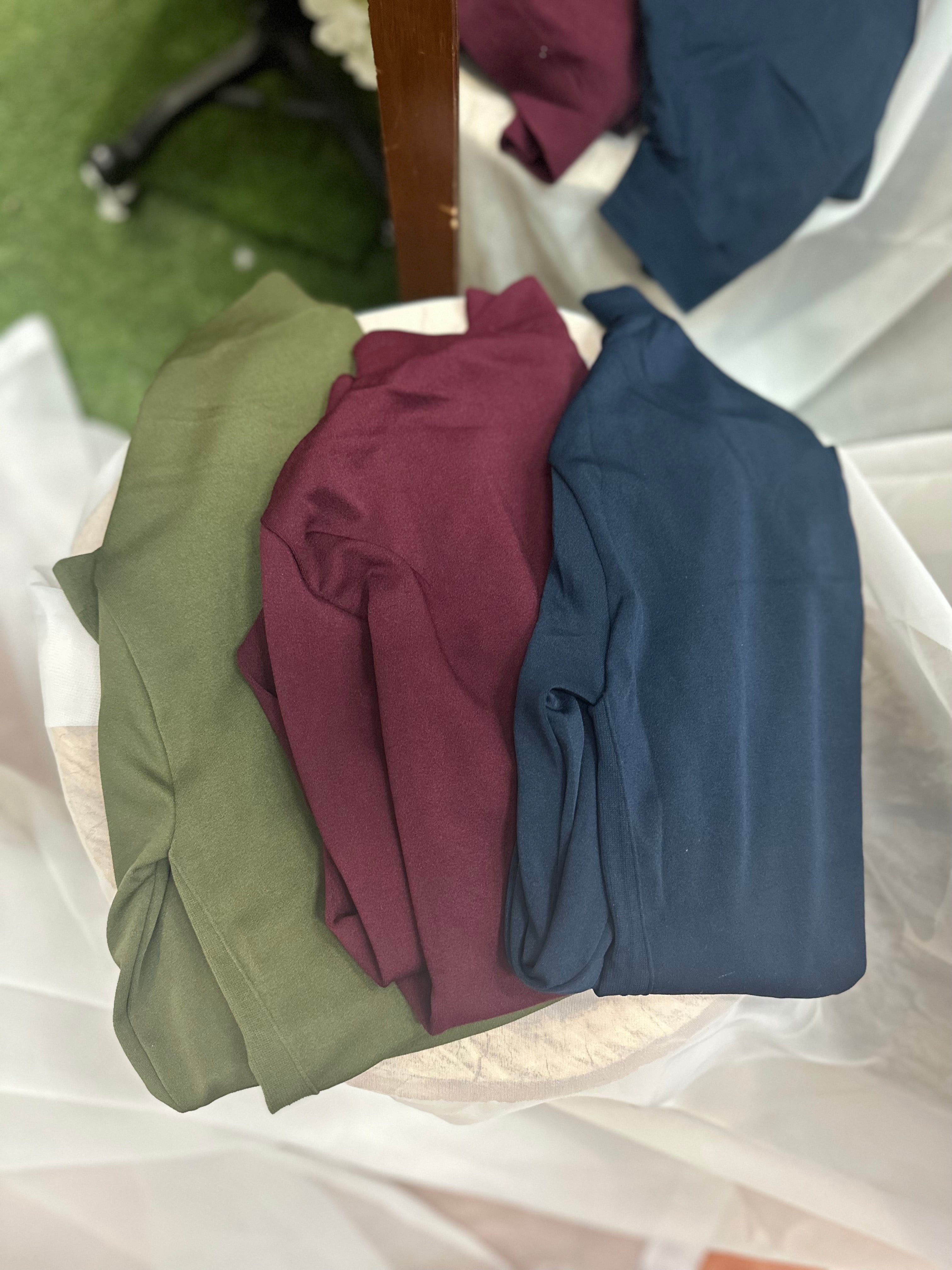 Pack of 3 Abby Mock necks