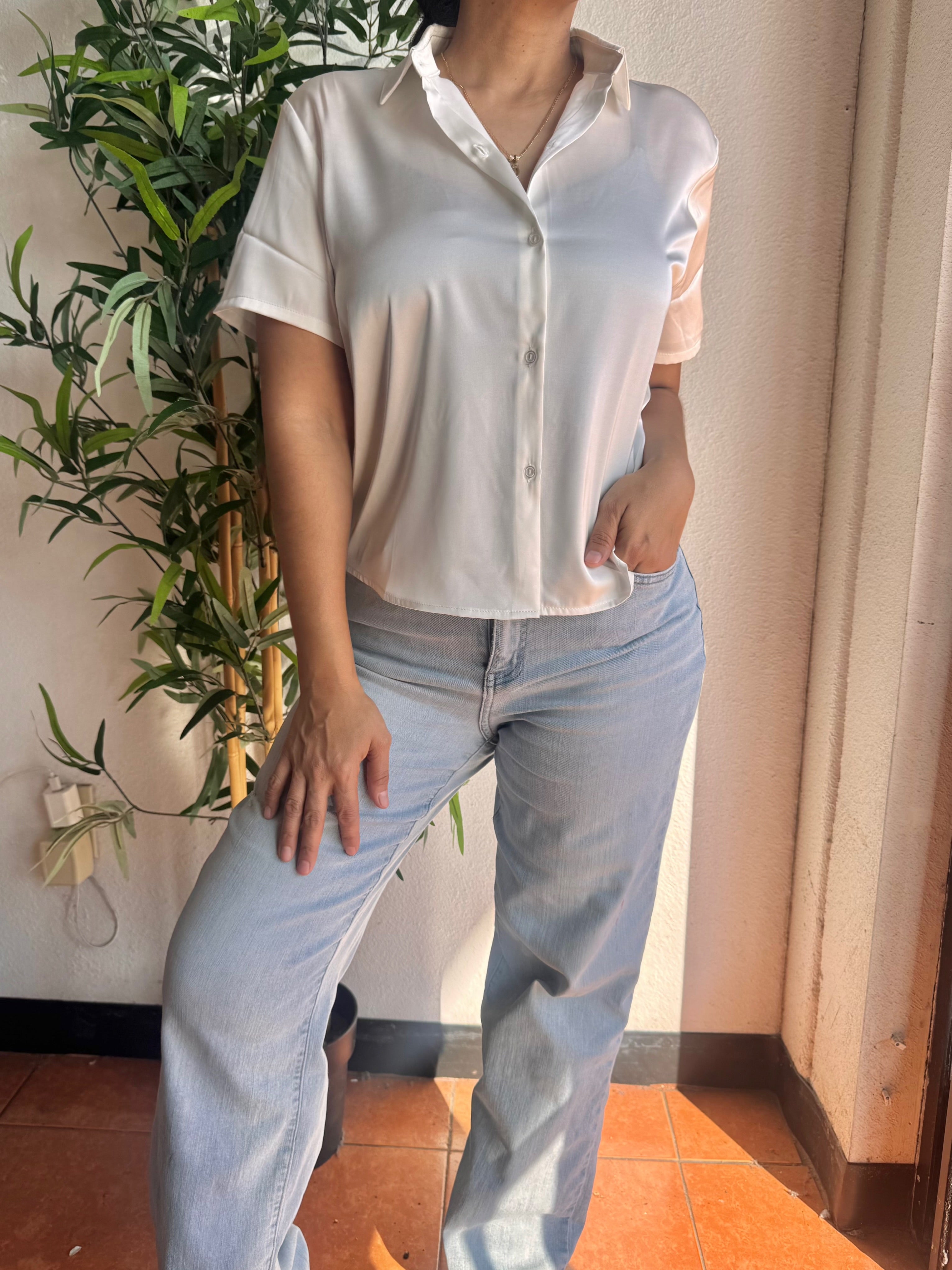 Silk Button Up
