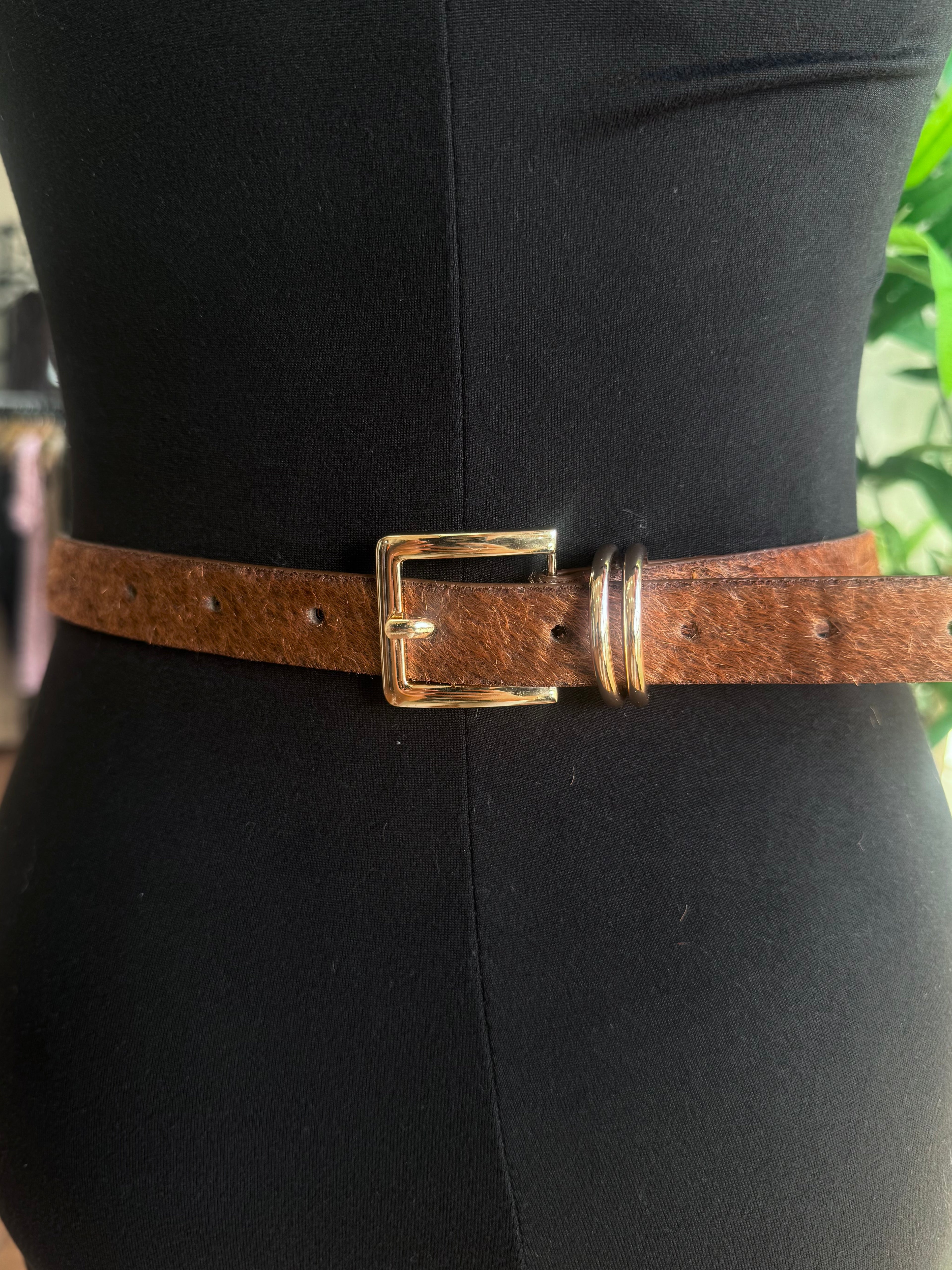 Heart Link & Charm Drape Belt