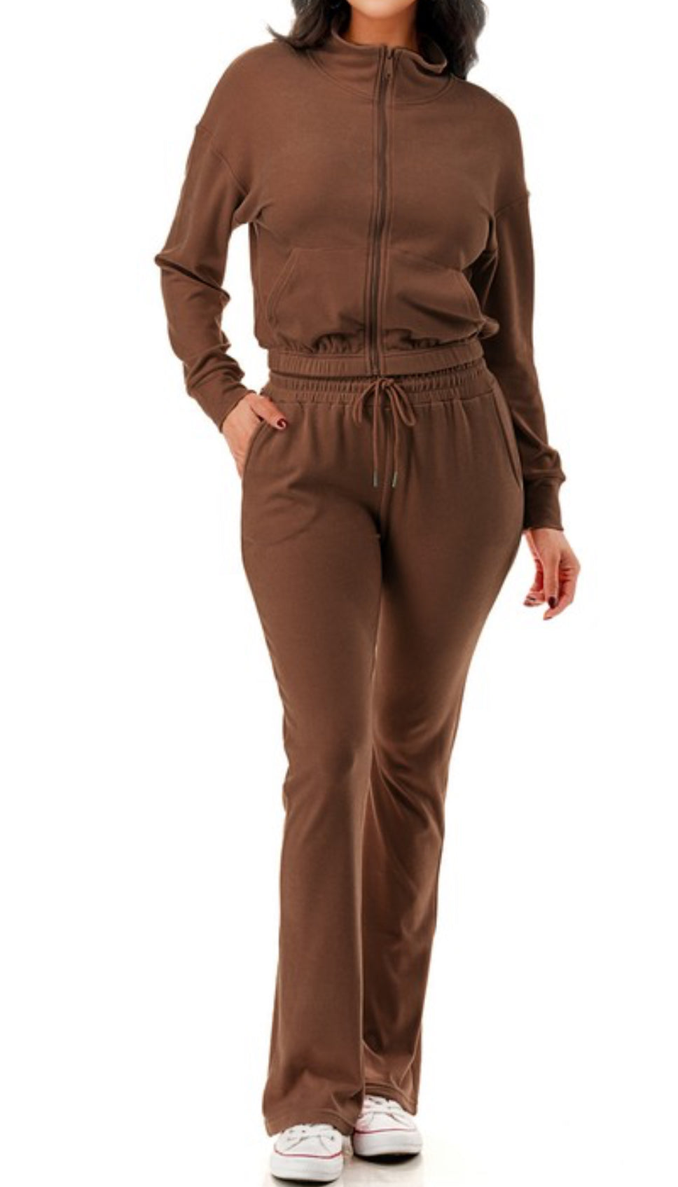 Zip up flare set (2 colors)