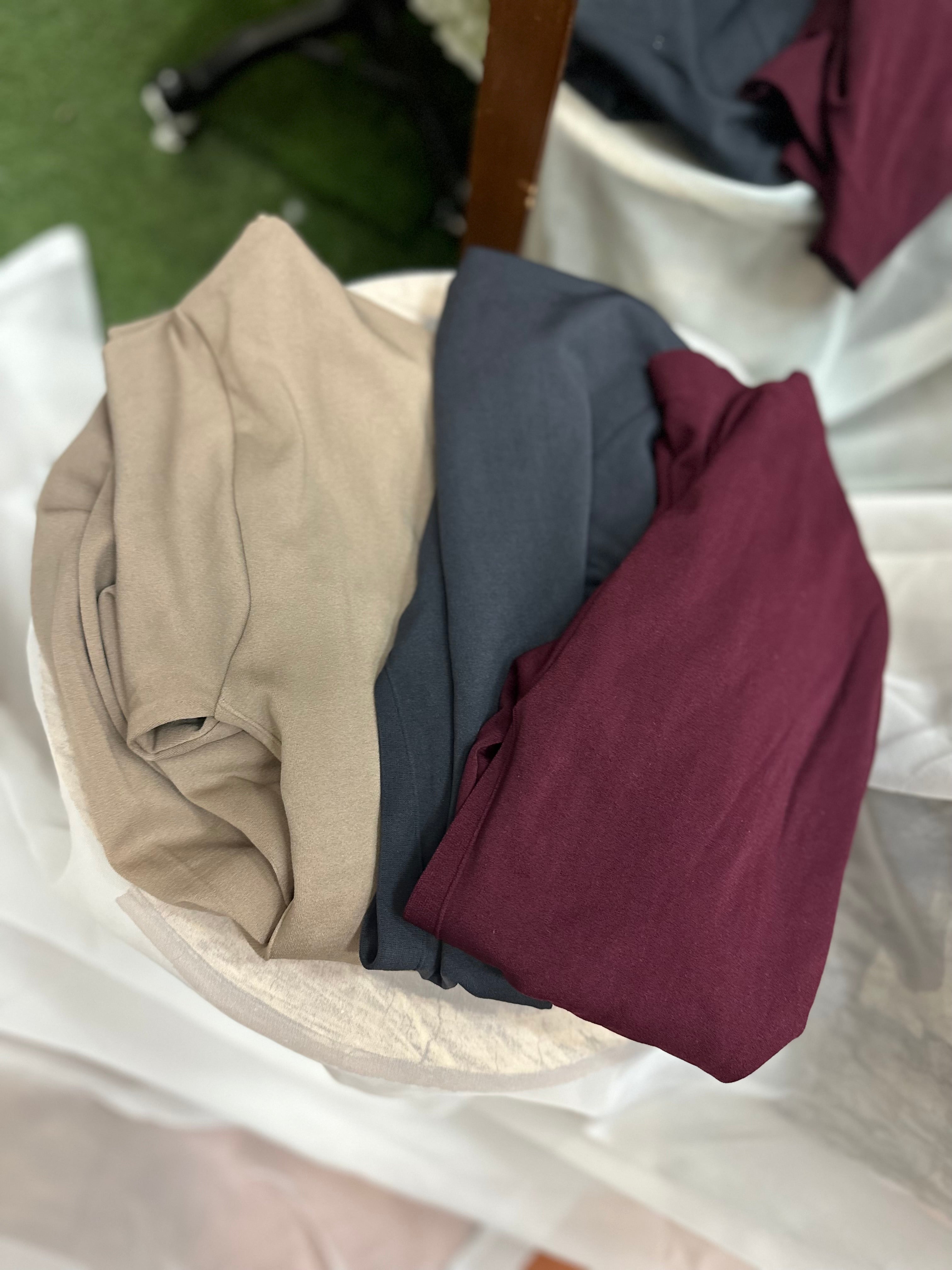 Pack of 3 Abby Mock necks