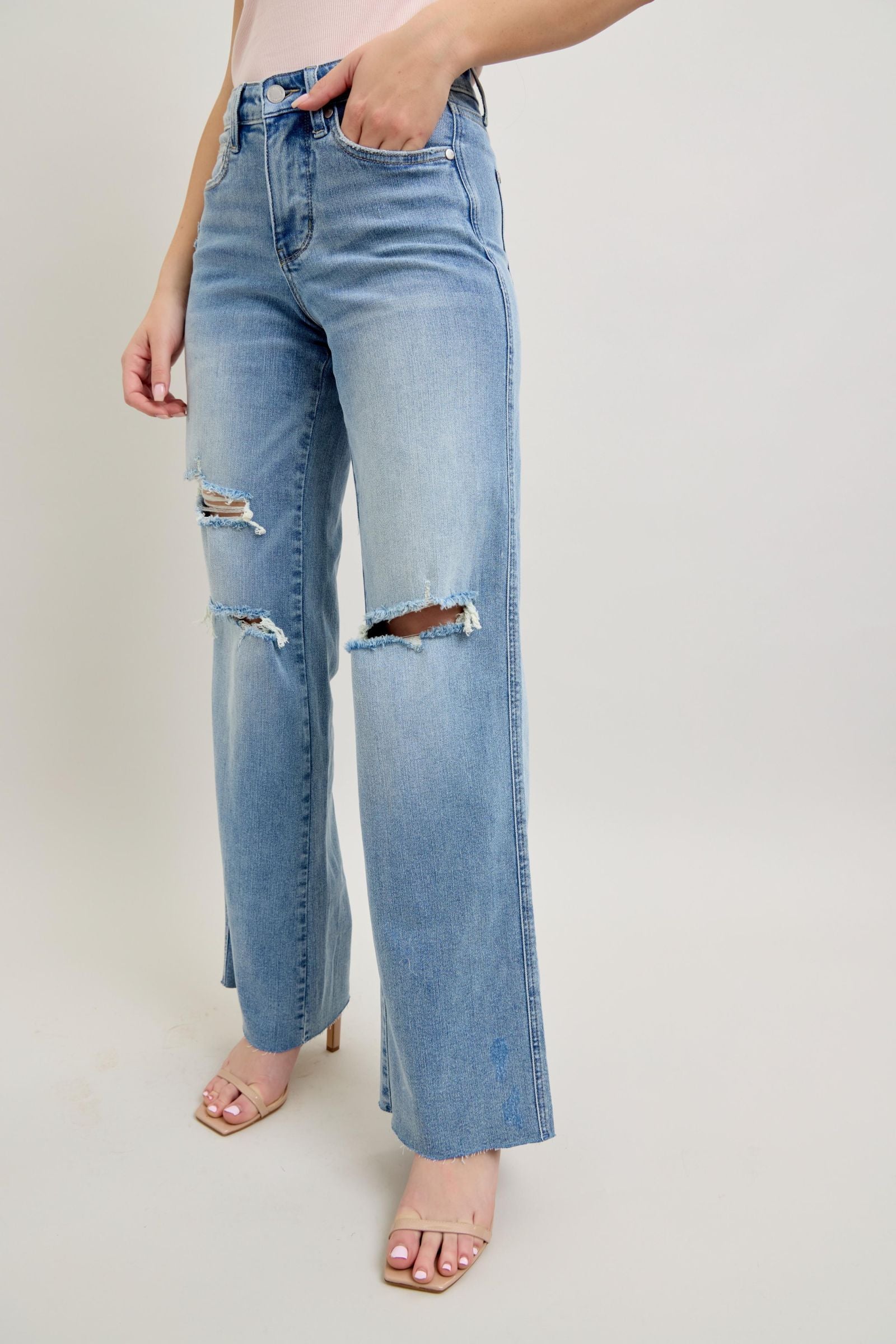 Sasha Tummy Control (Wide leg jeans)