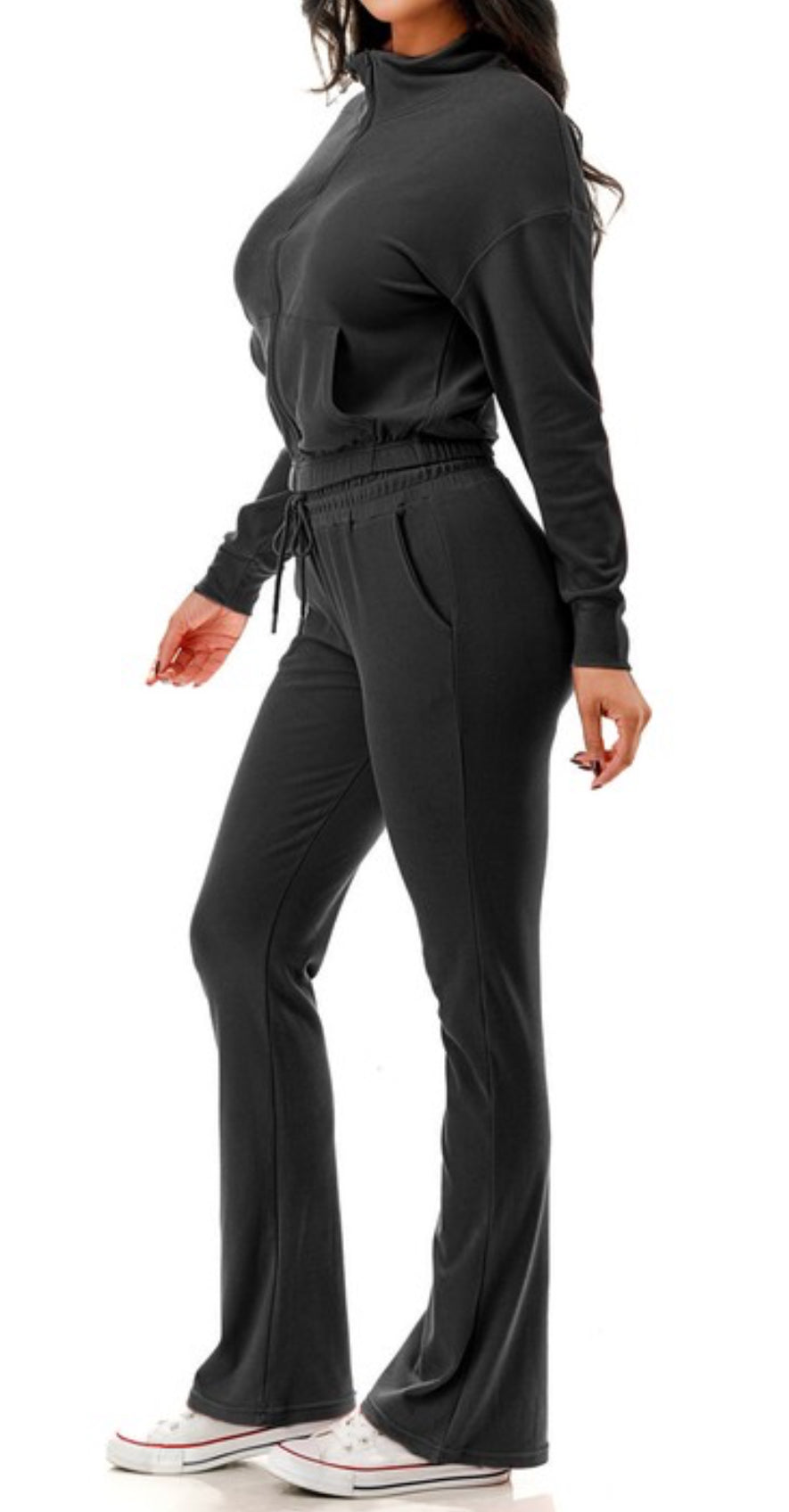 Zip up flare set (2 colors)