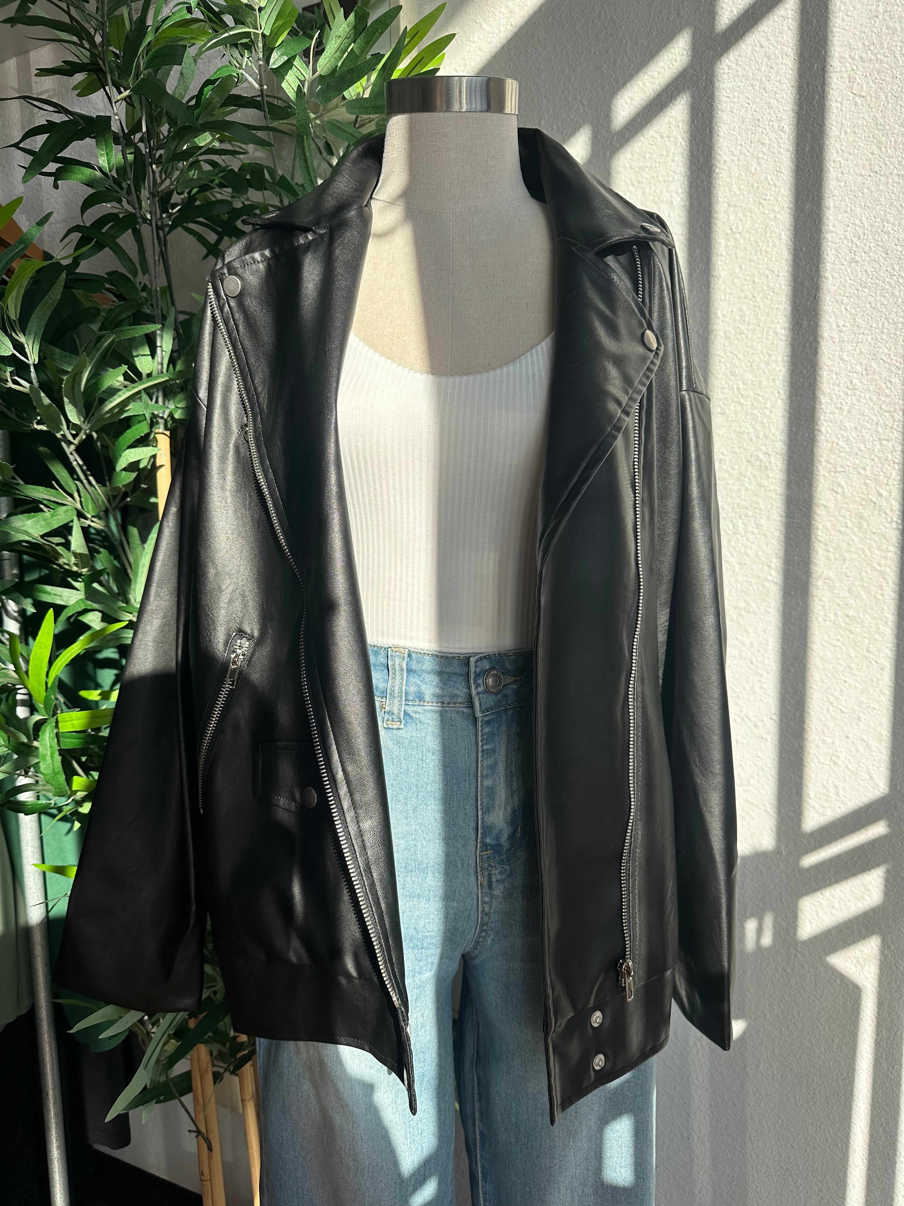 All seasons pleather jacket
