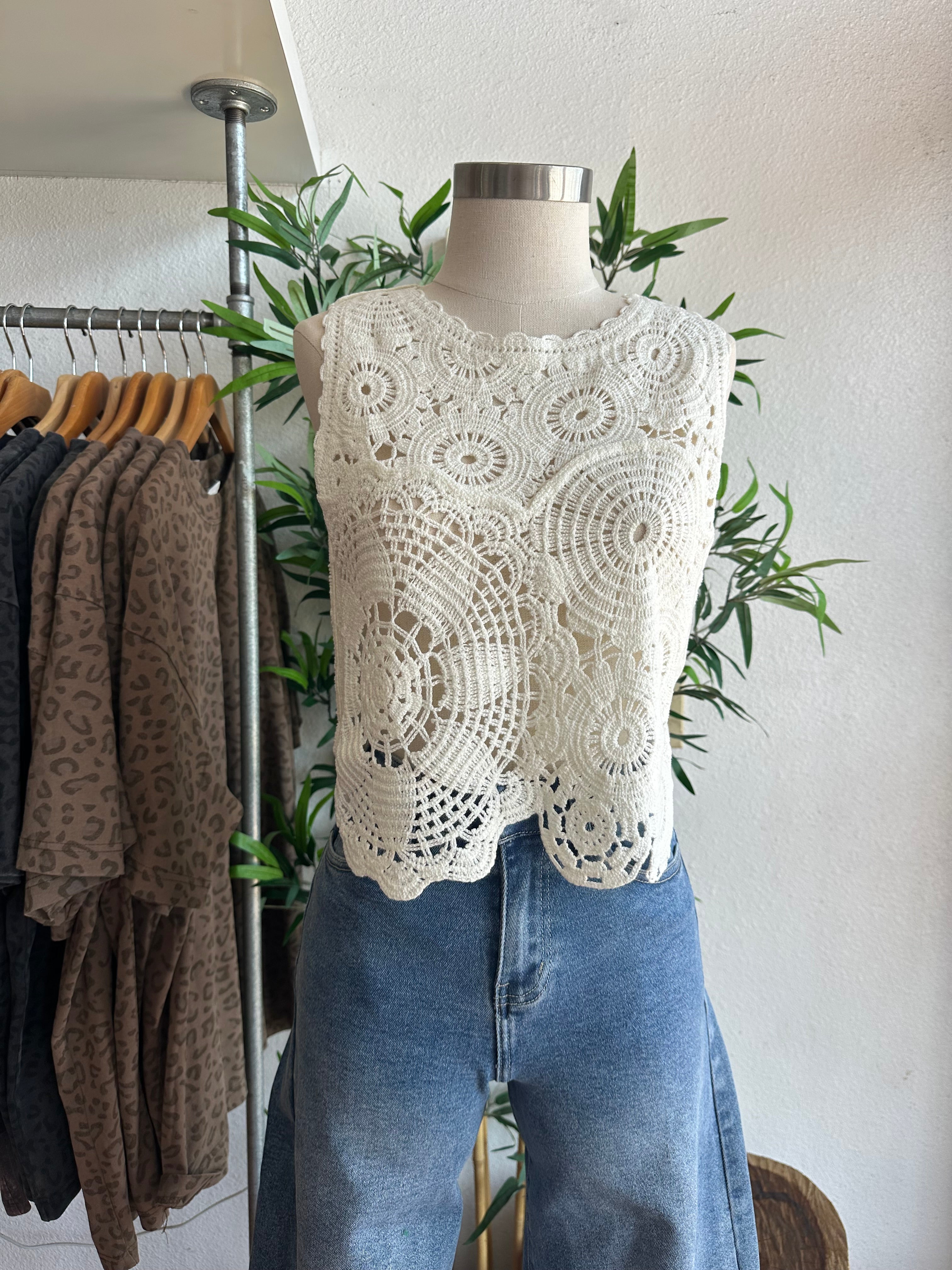 Crochet lace top
