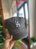 LA Hat White (acid brown)
