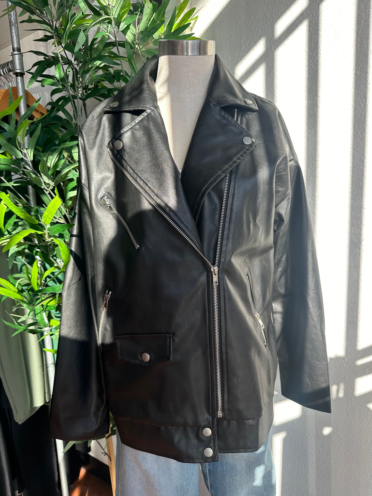 All seasons pleather jacket