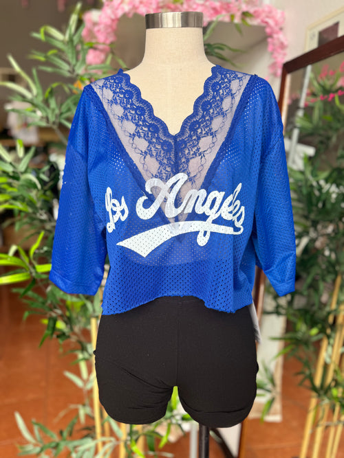 Babes in Blue Lace Jersey