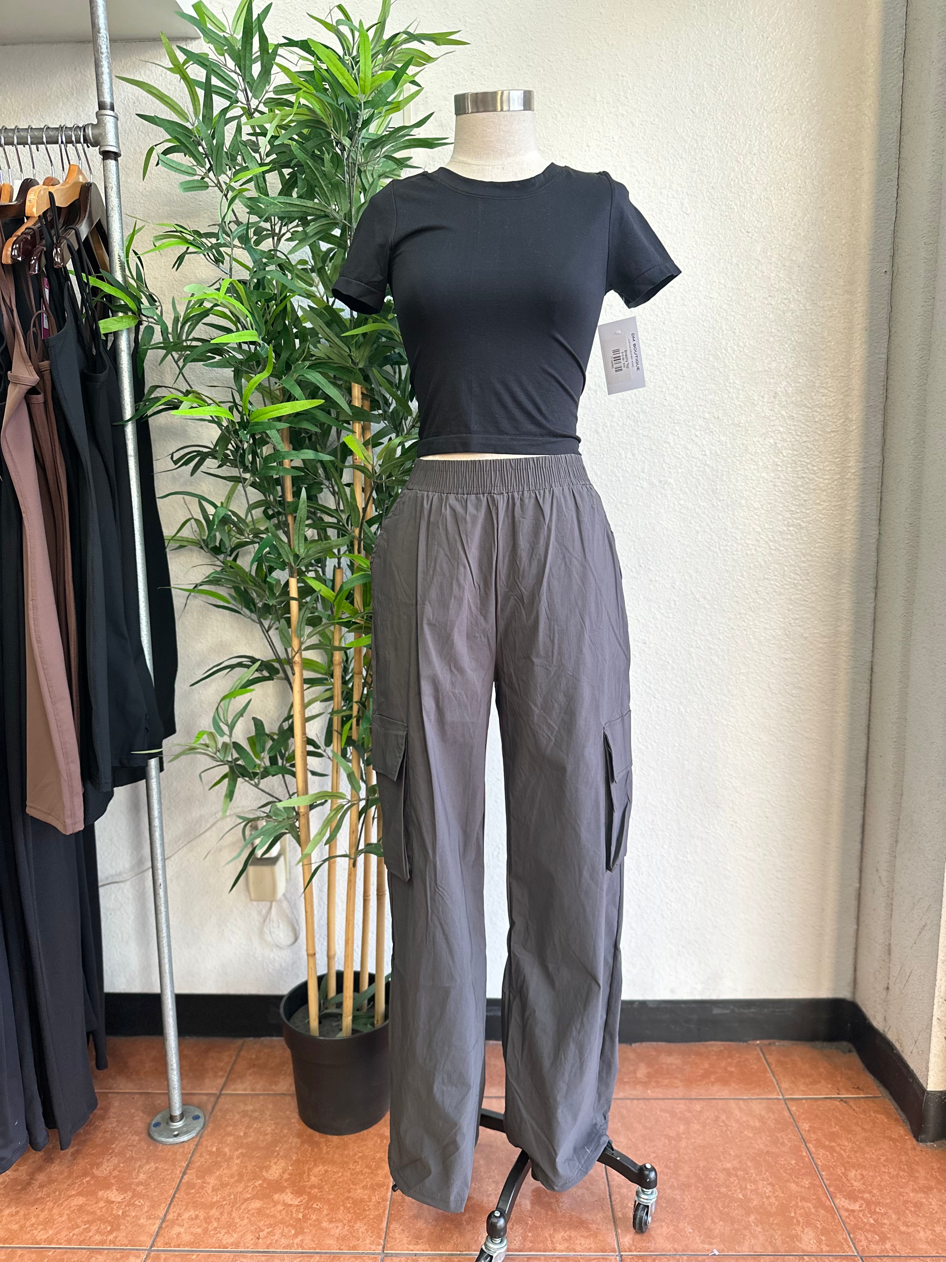 Comfy Cargo Pants (Charcoal Grey)