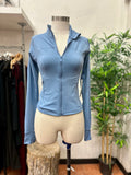 Lulu zip up jacket (baby blue)