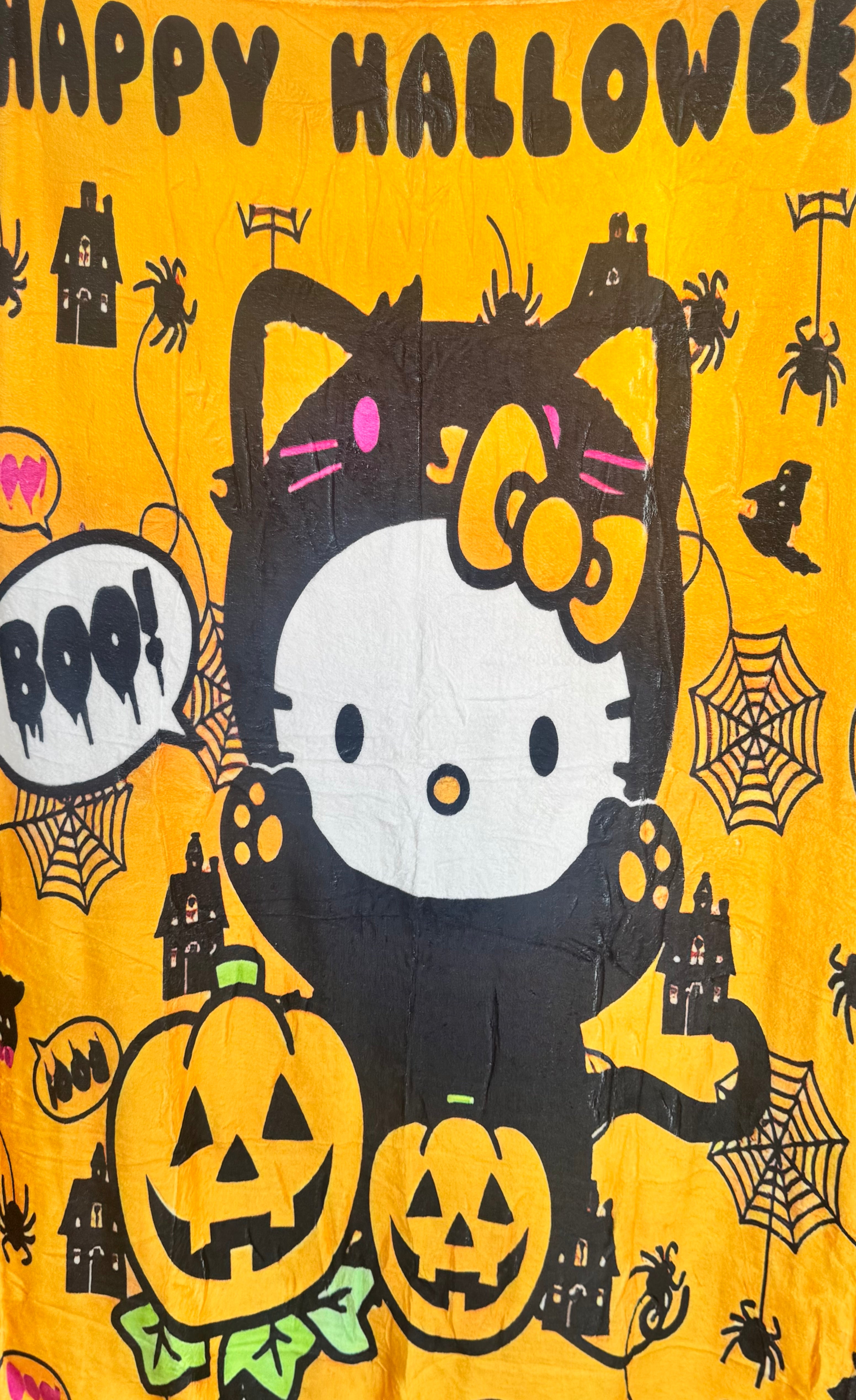 Spooky Kitty Throw Blanket