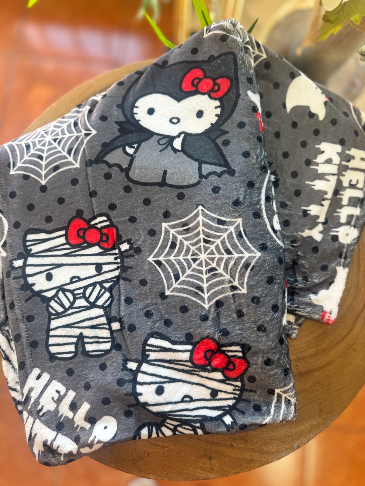 Spooky Kitty Throw Blanket