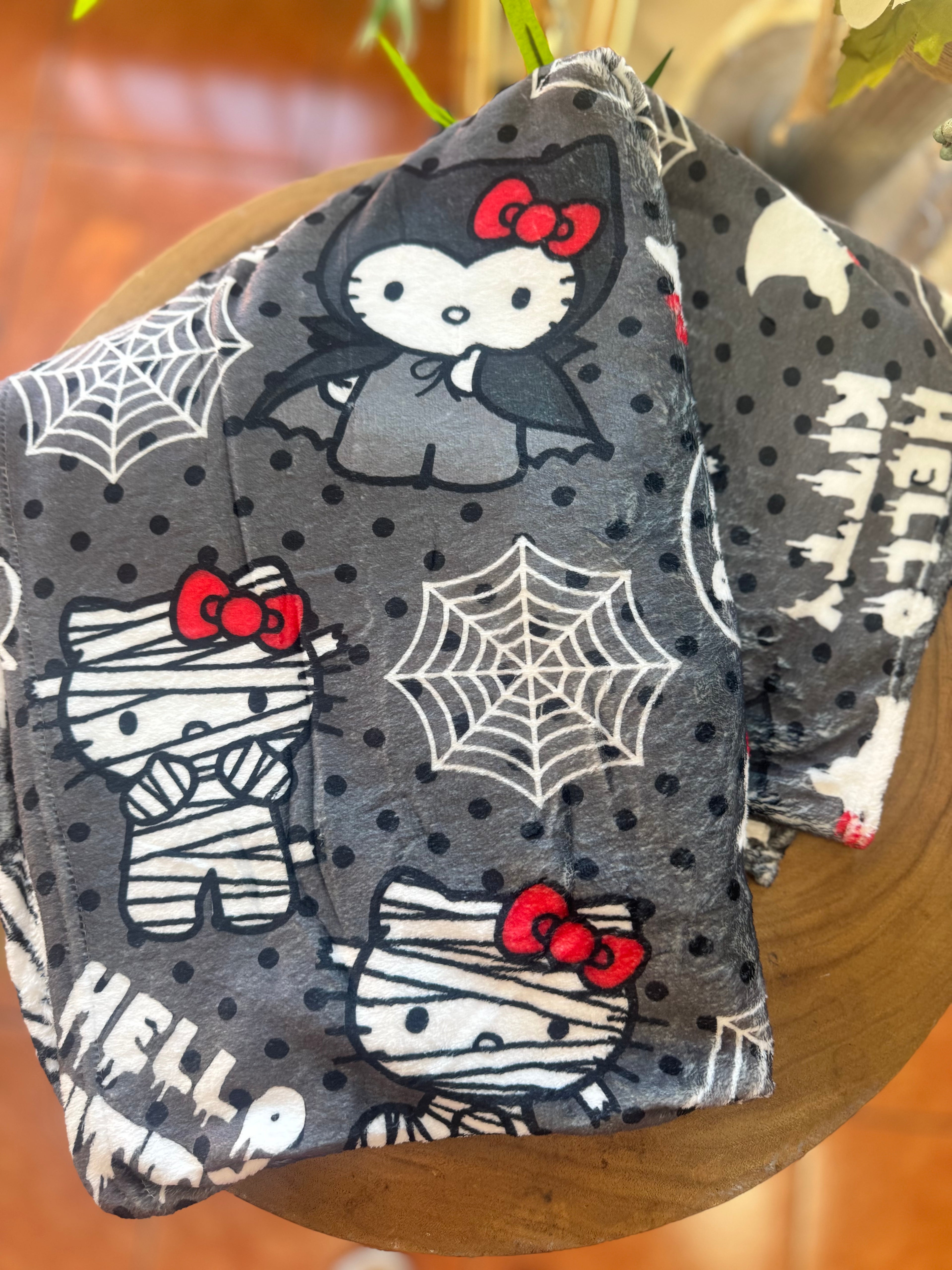 Spooky Kitty Throw Blanket