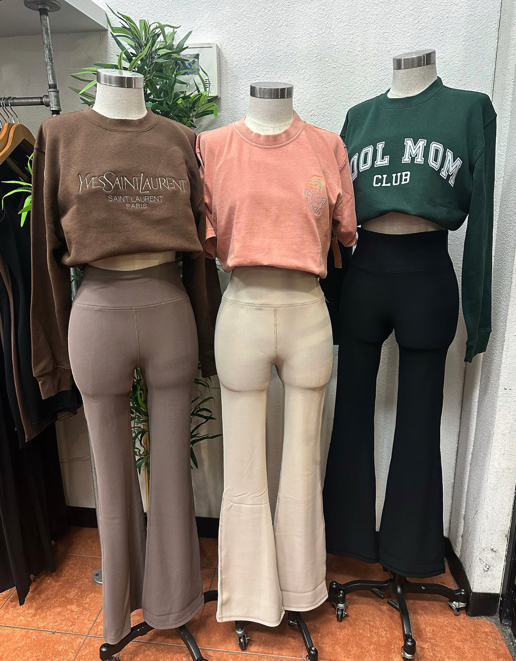 Flare Ribbed Pants