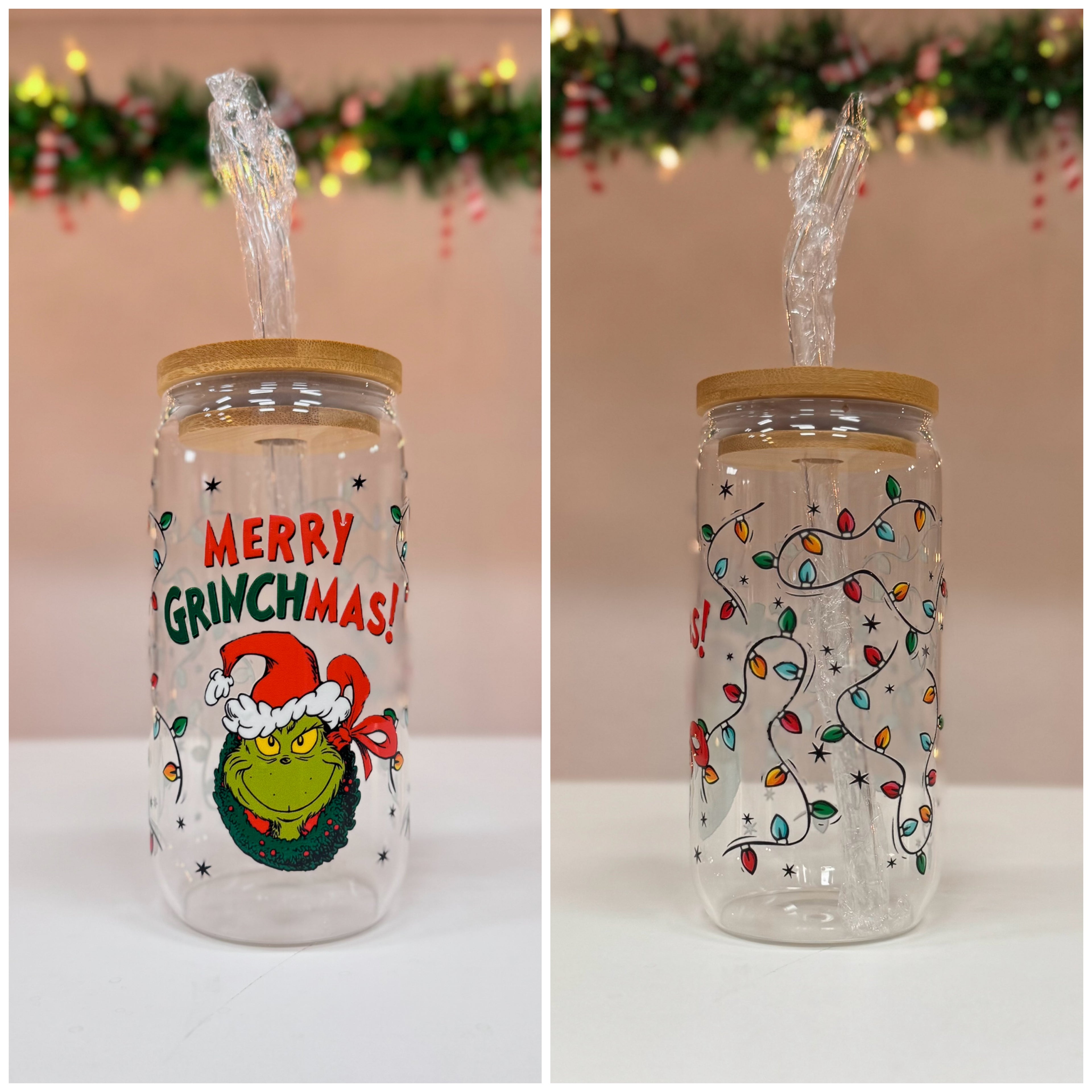 Glass Tumblr Cup - Christmas Edition