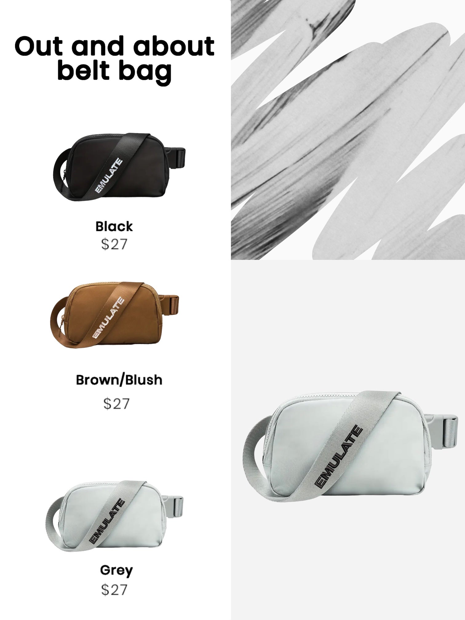 Out and about belt bag