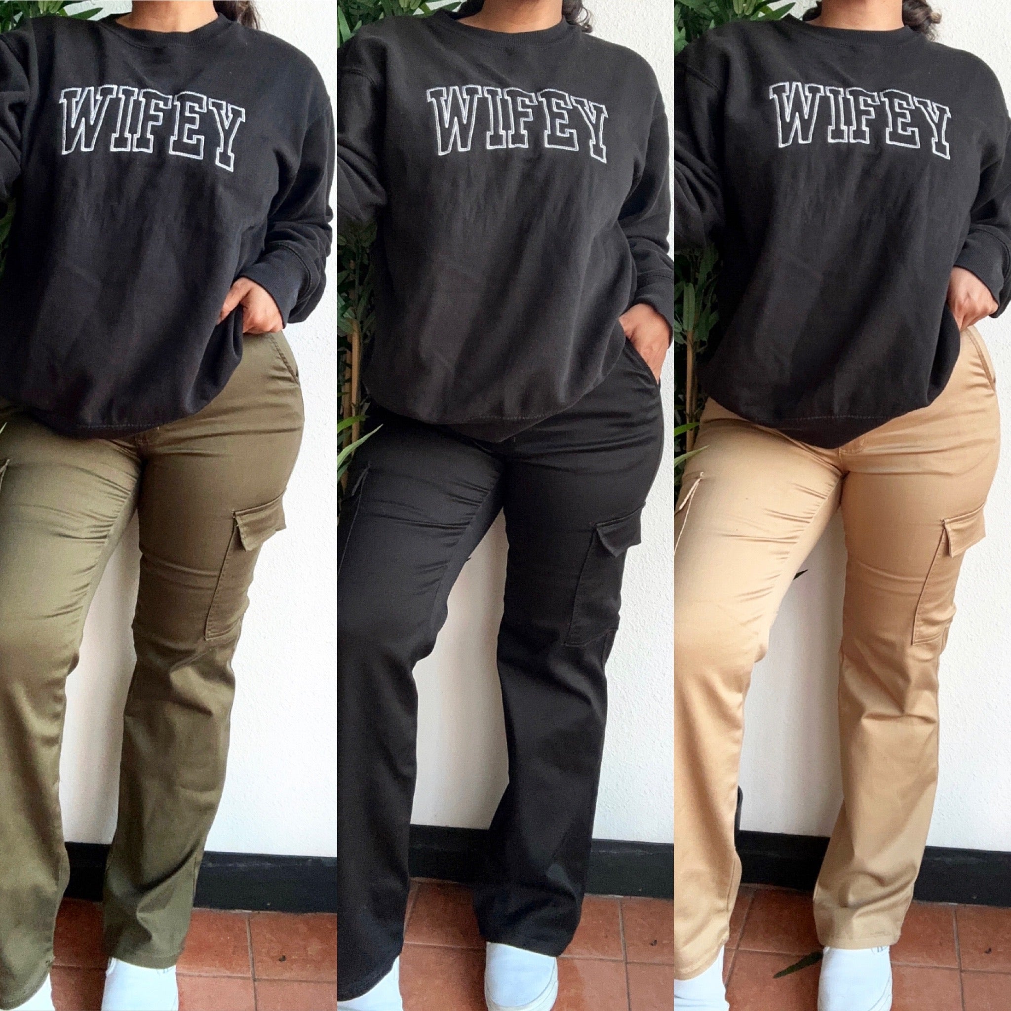 Curvy Cargo Pants (black)
