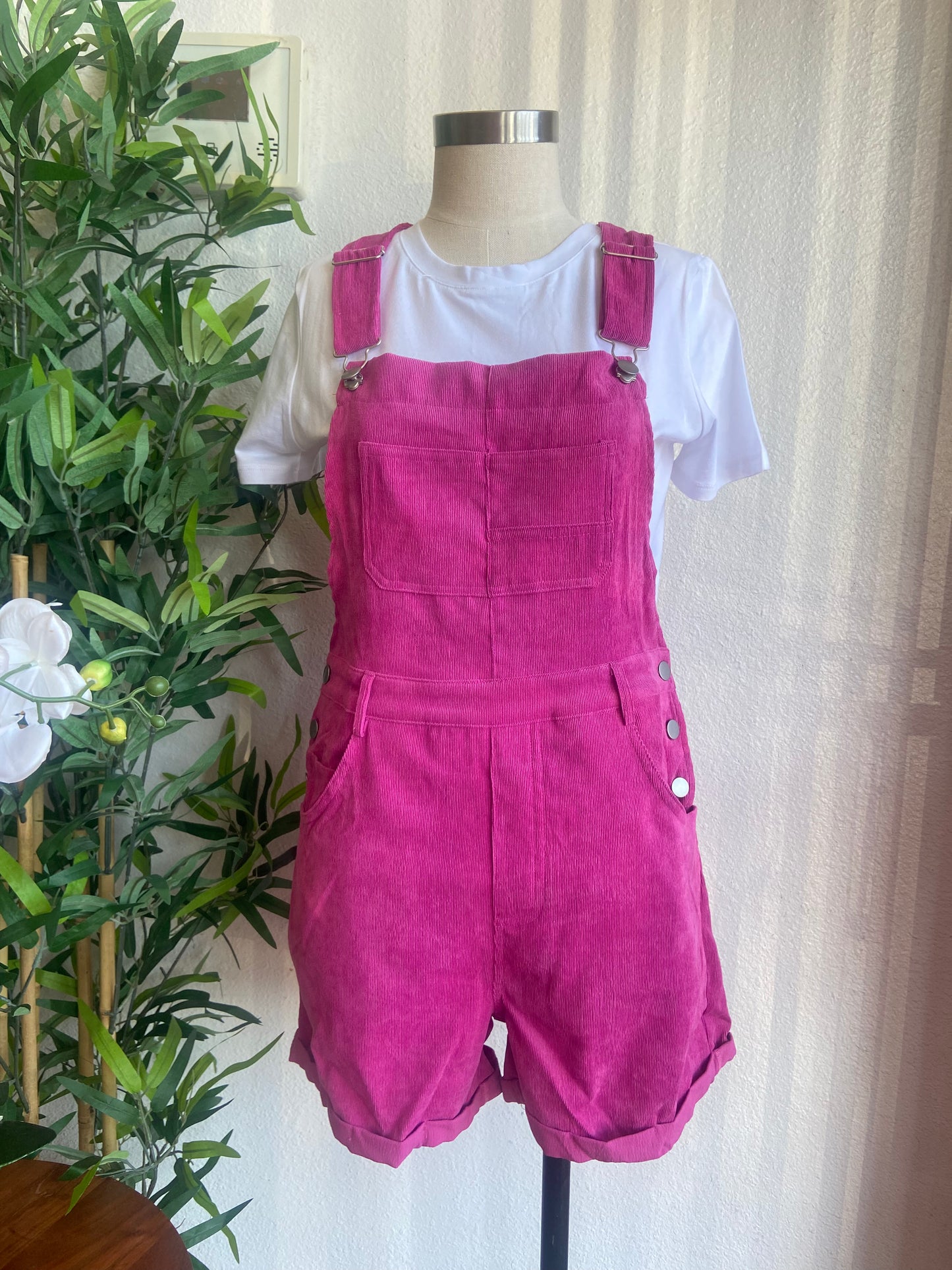 Leila Pink Overalls
