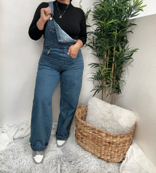 90’s Baby Overalls (Medium Wash)