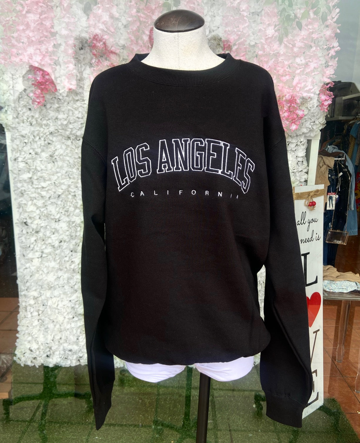 Los Angeles crewneck (black)