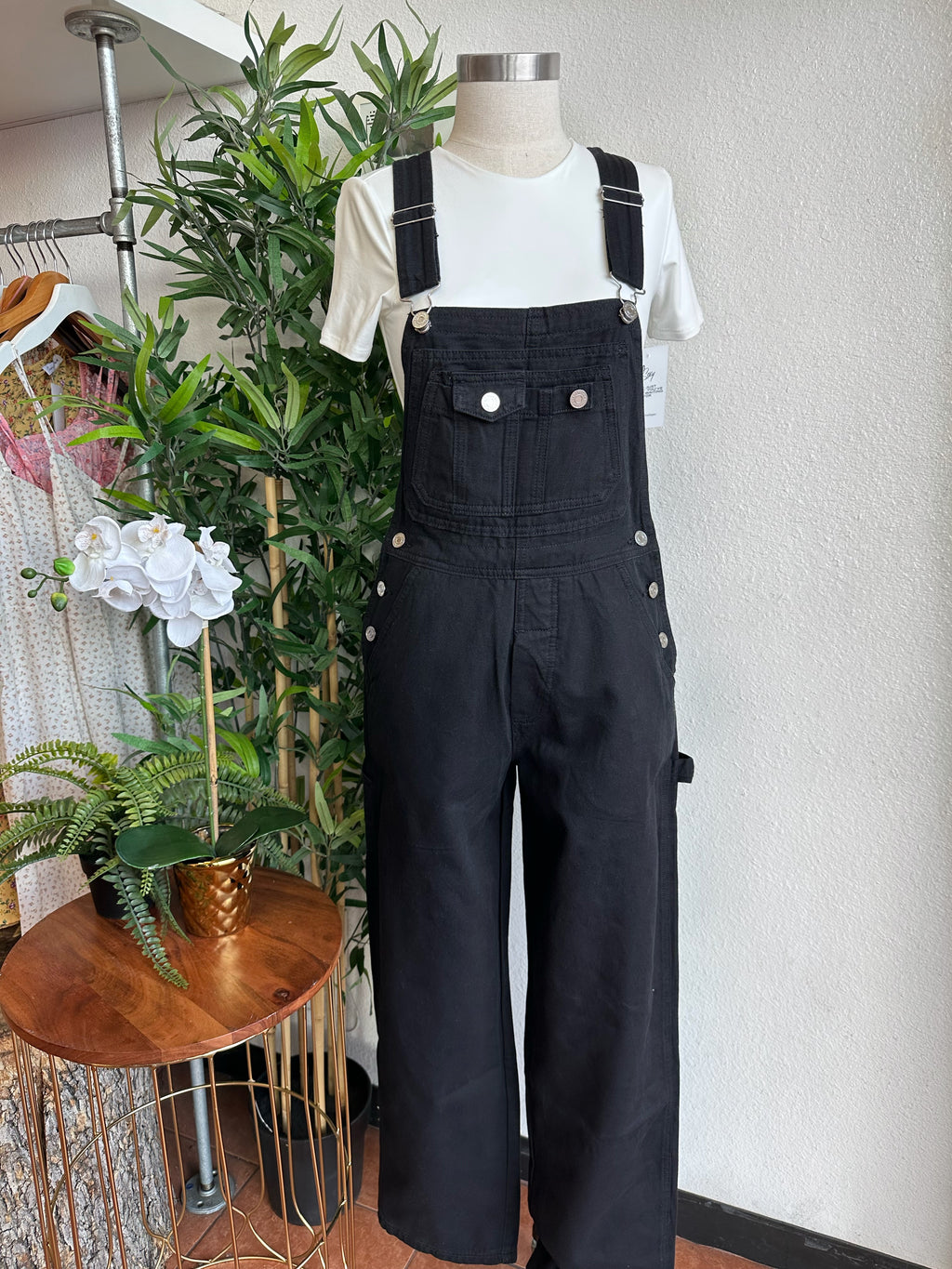 90’s Utility Overalls black