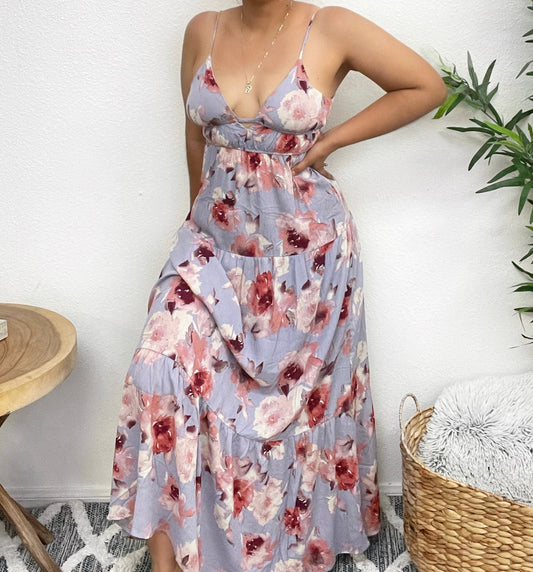 Lili Maxi Dress (Lavender)
